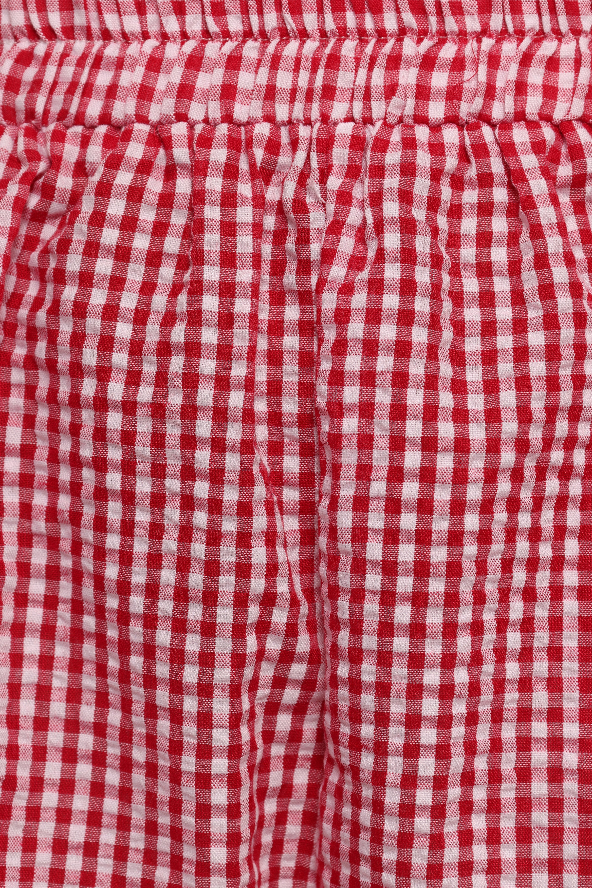 Libby Shorts - Red Gingham