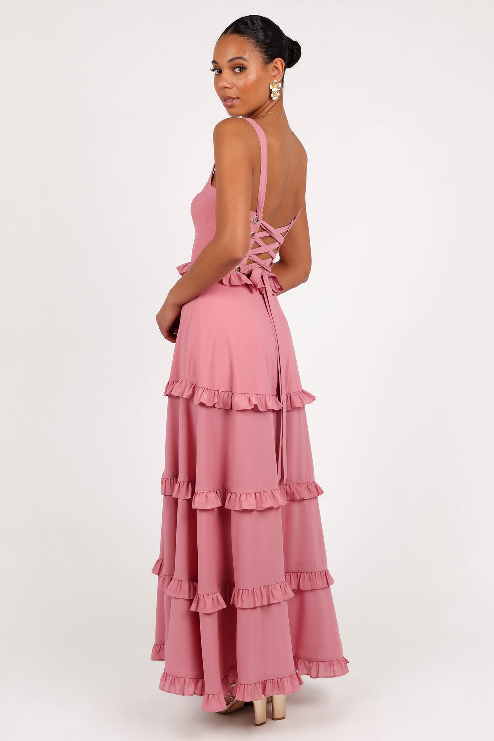 Collective Dress - Lillee Tiered Maxi Dress - Mauve image 6