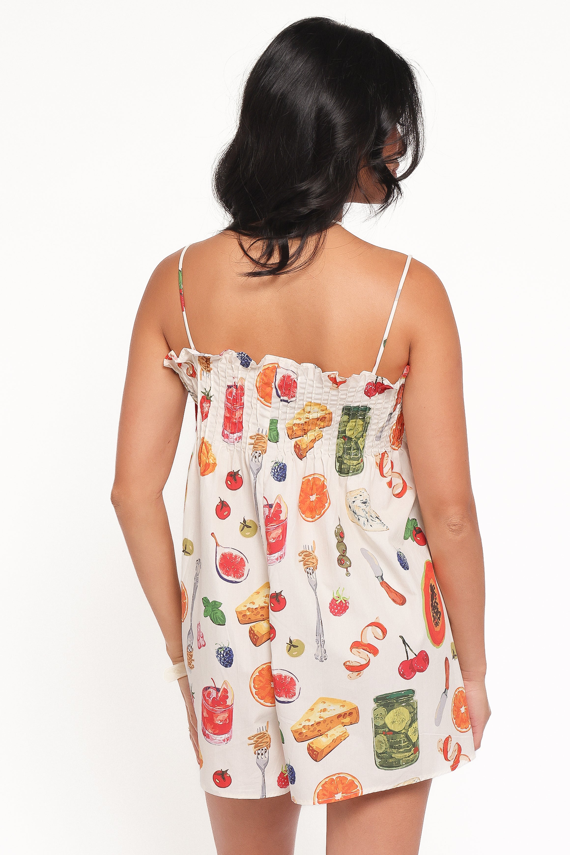 Liora Pleated Playsuit - Picnic