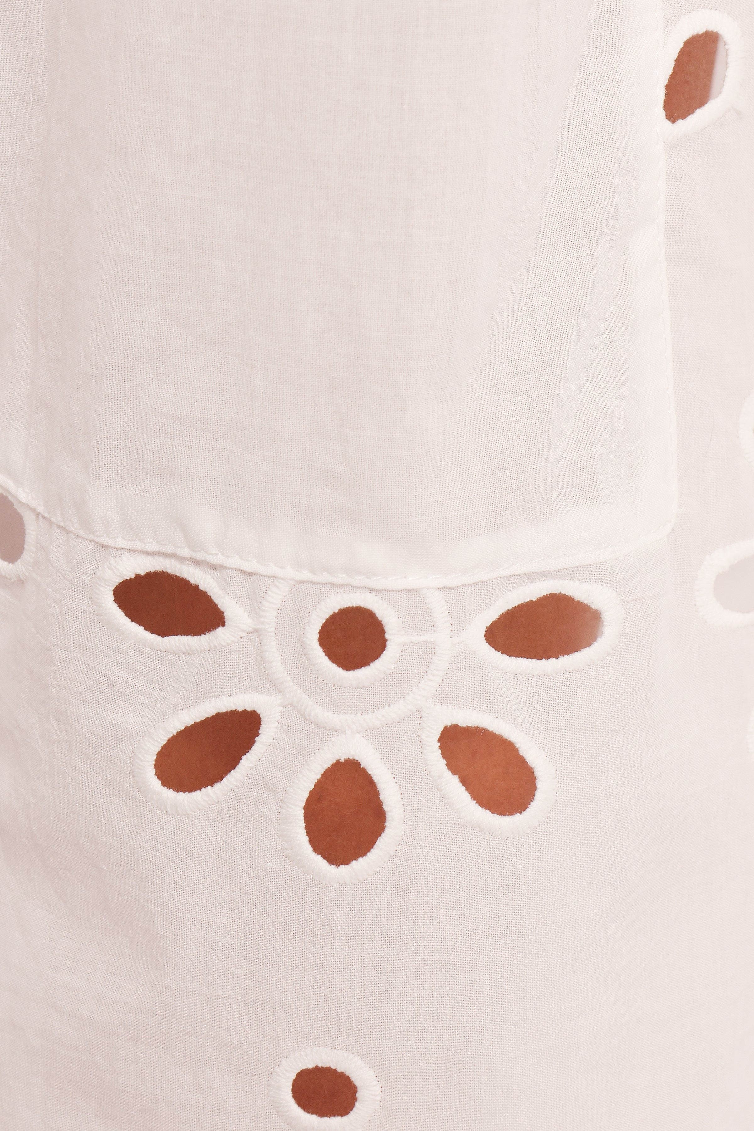 Lola Cut Out Detail Pants - White