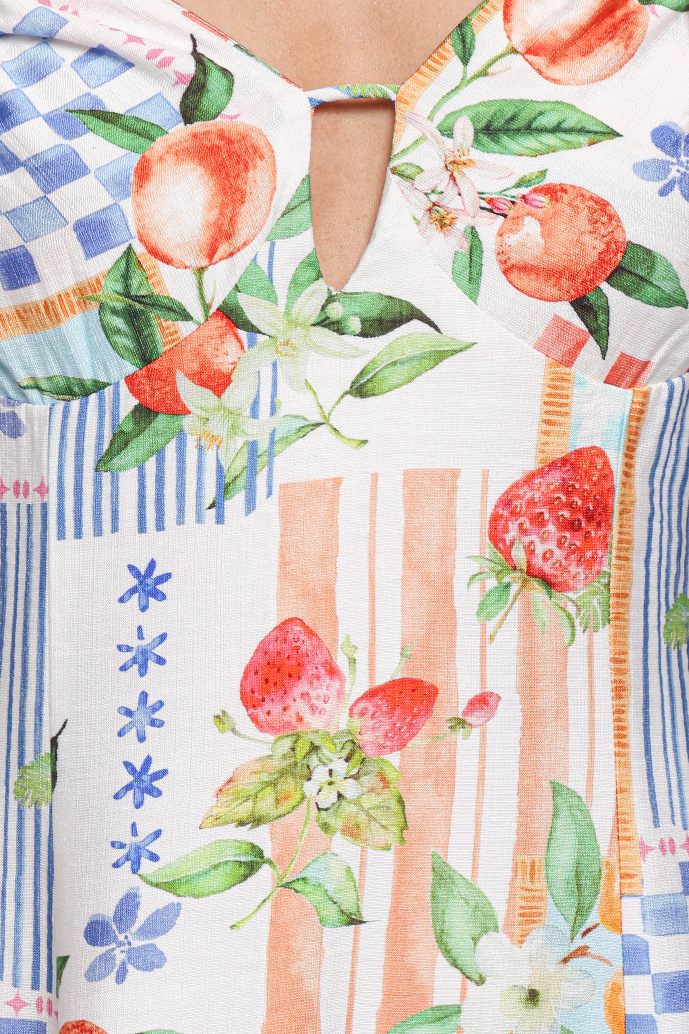 Loreen Midi Dress - Fruit Print