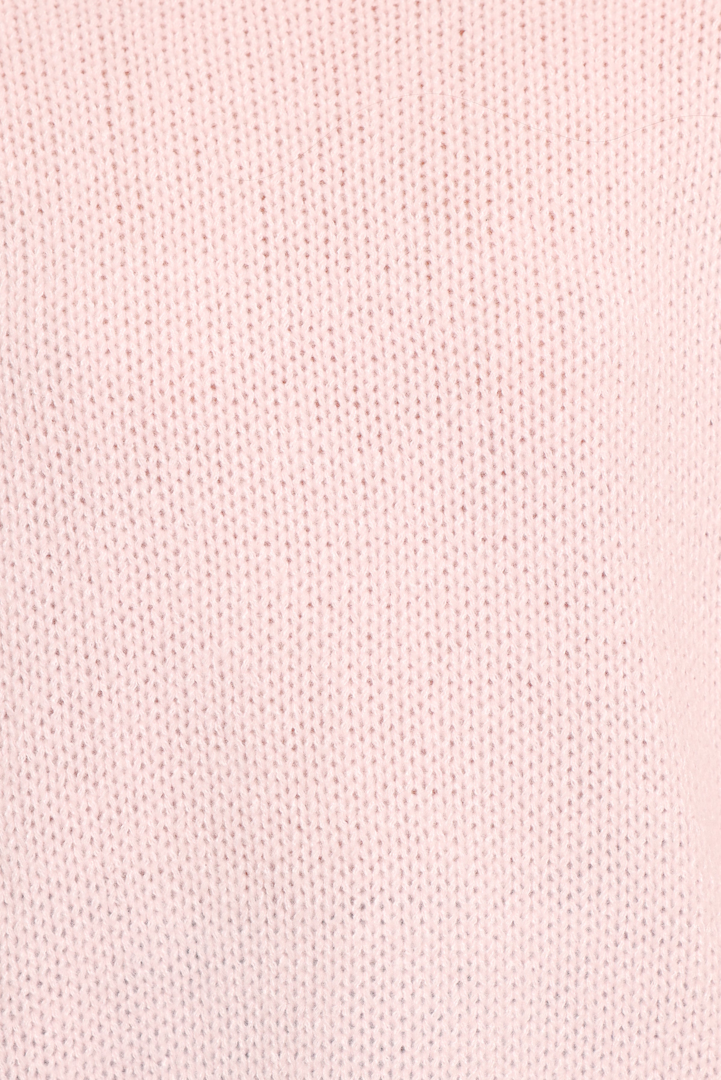 Lover Tie Sleeve Knit Sweater - Pink