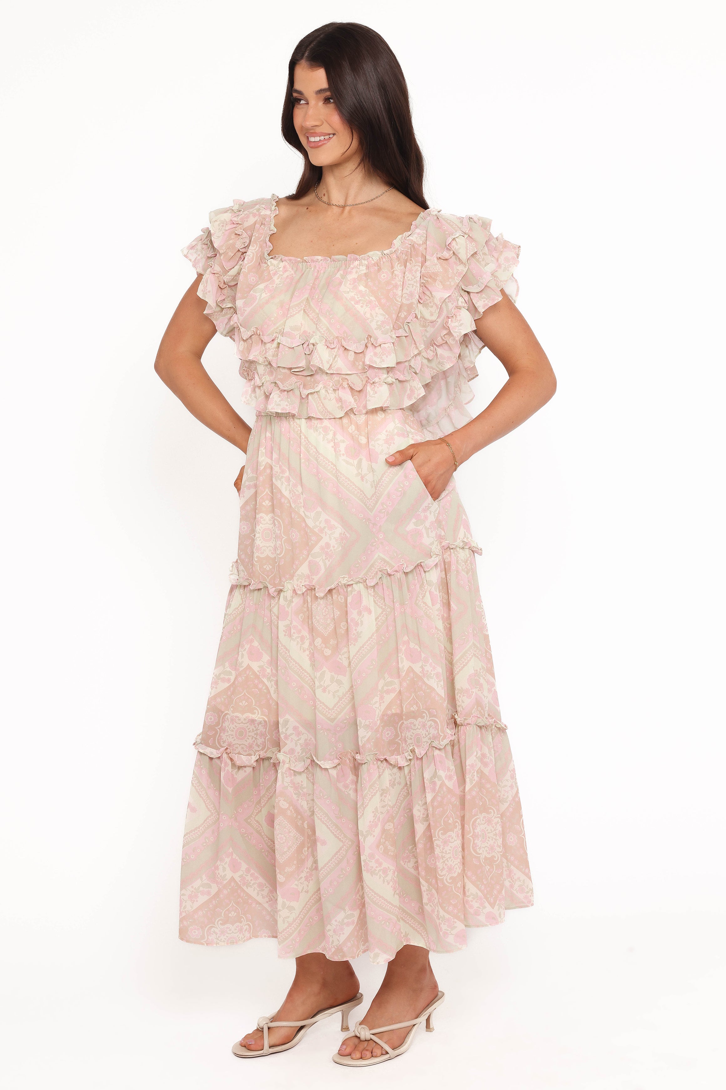 Lovine Maxi Dress - Sage Paisley