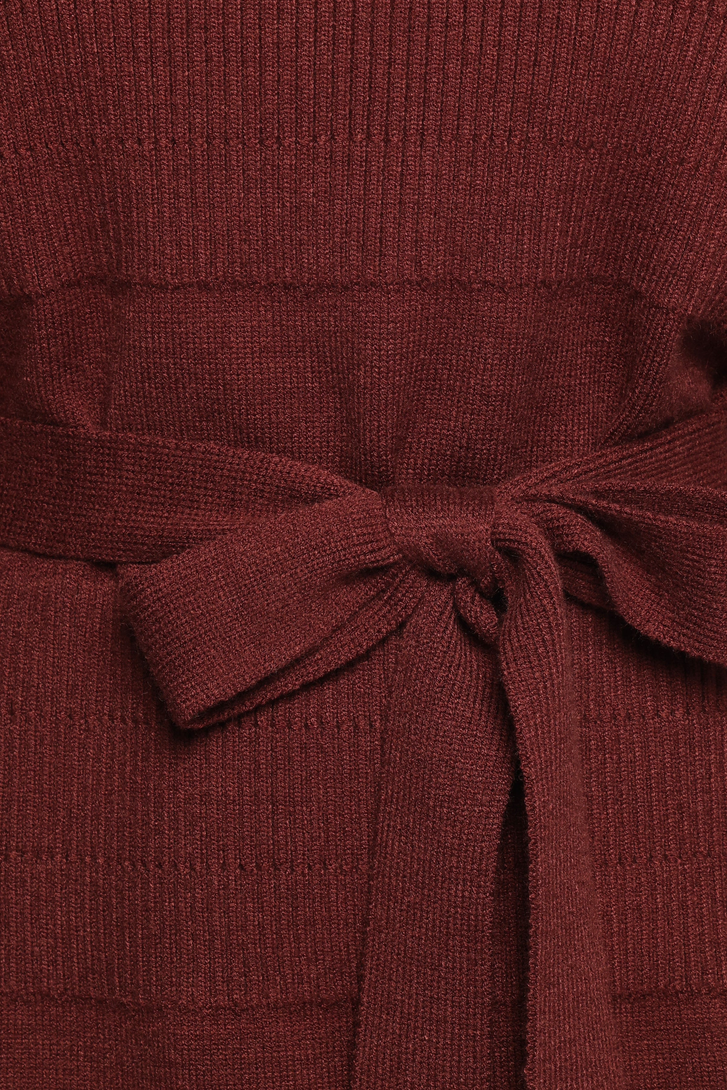 Lucca Mini Sweater Dress - Chocolate Brown