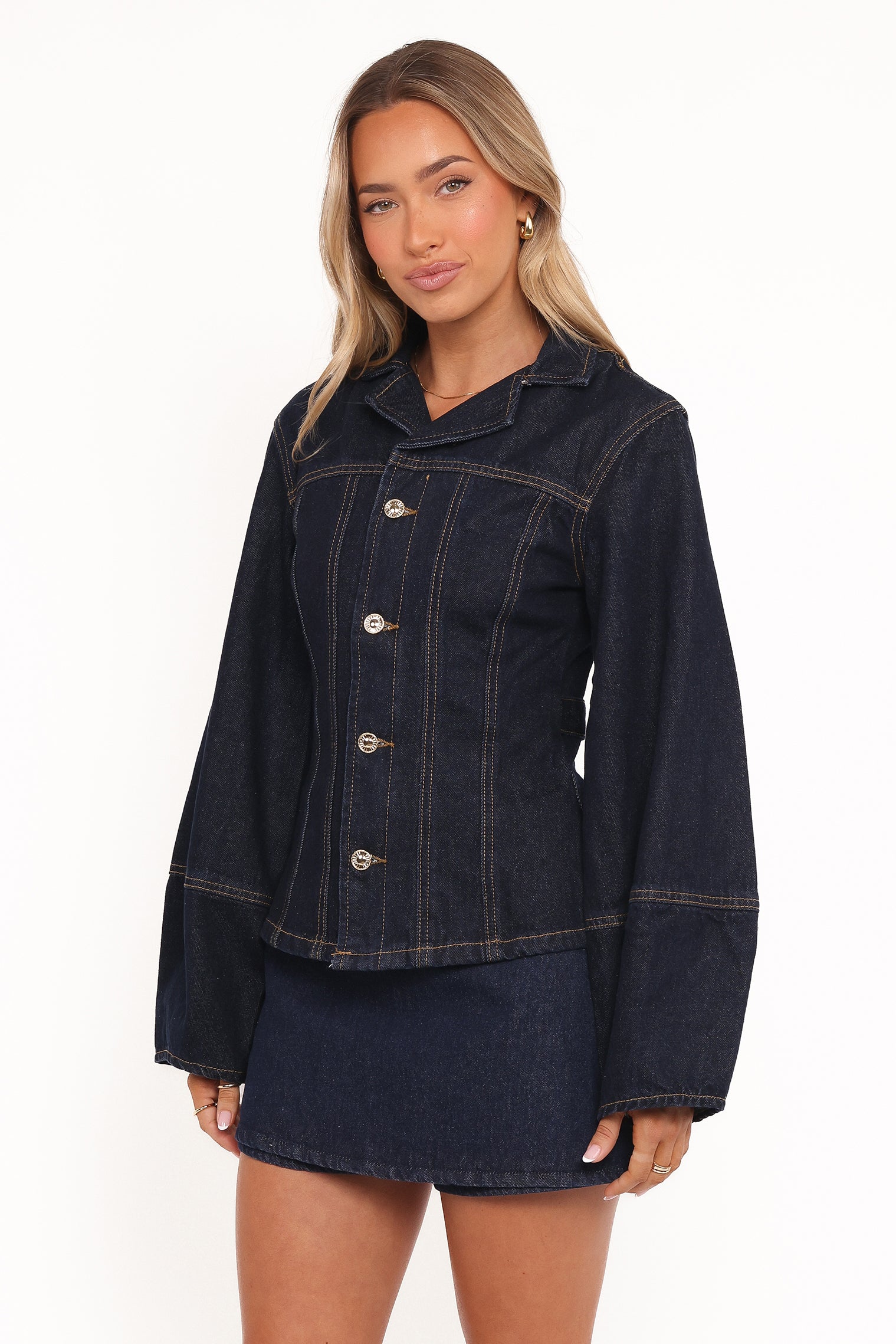 Luchia Denim Jacket - Dark Indigo