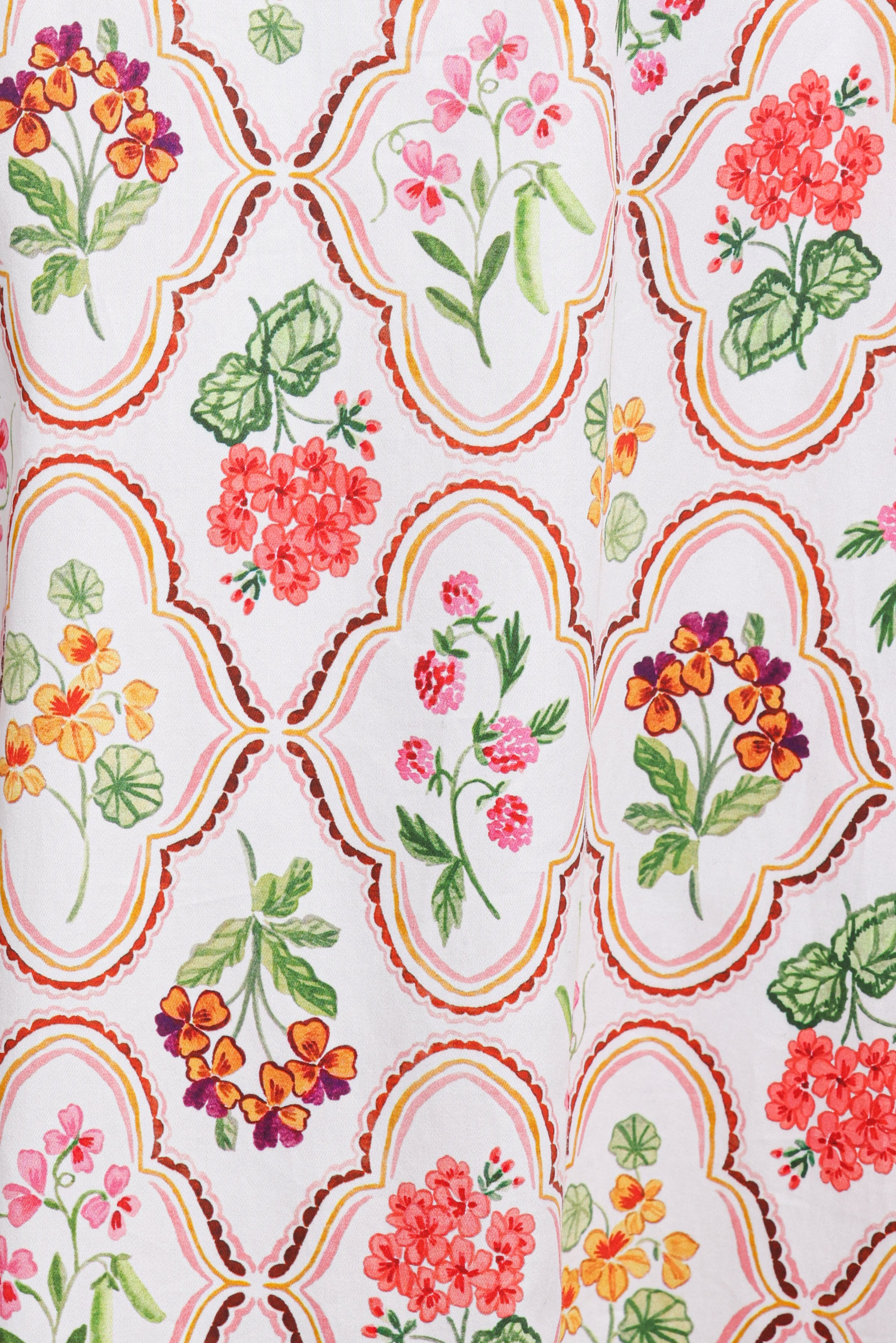 Lucille Maxi Dress - Coral Wildflower