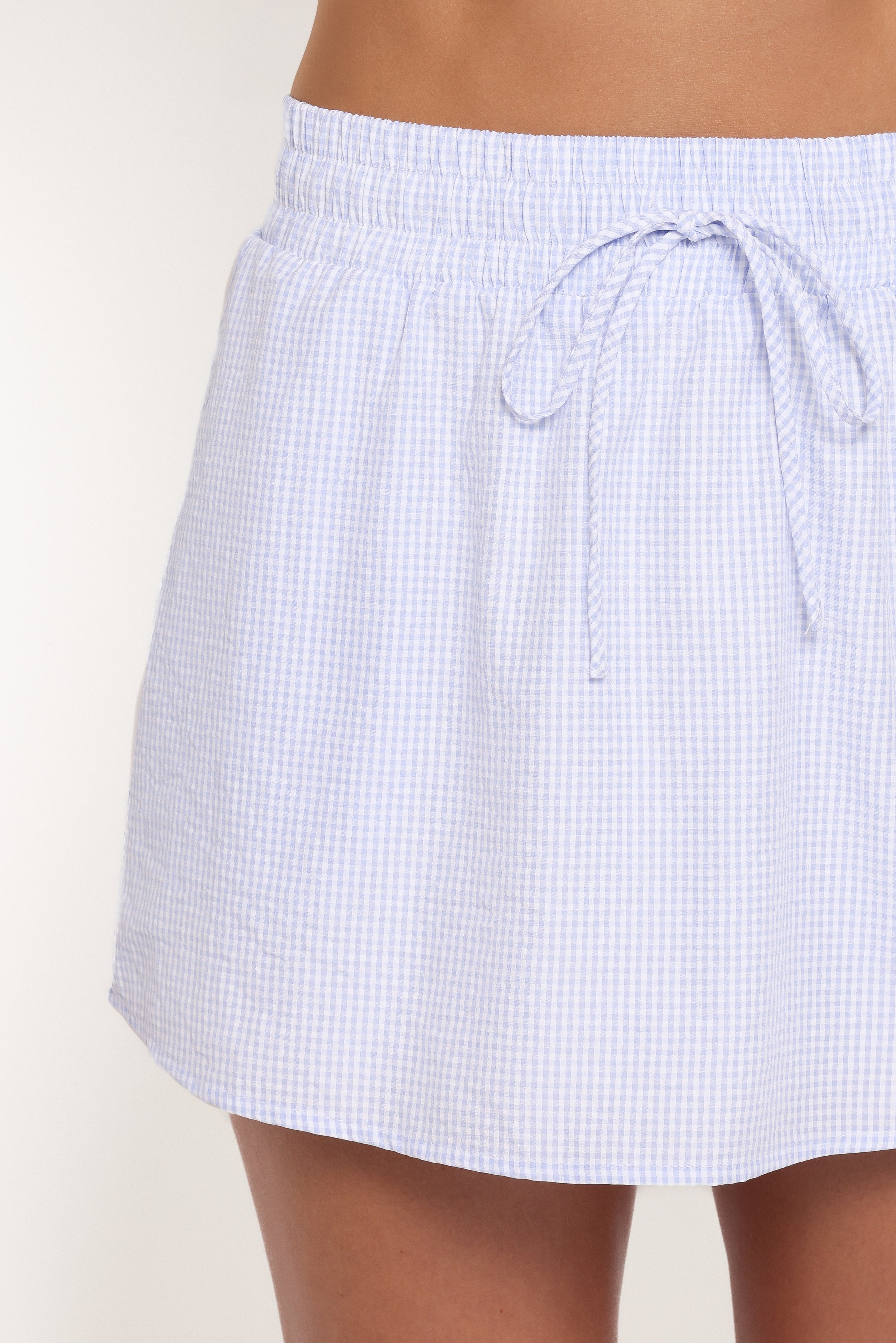 Luna Skirt Set - Blue Gingham