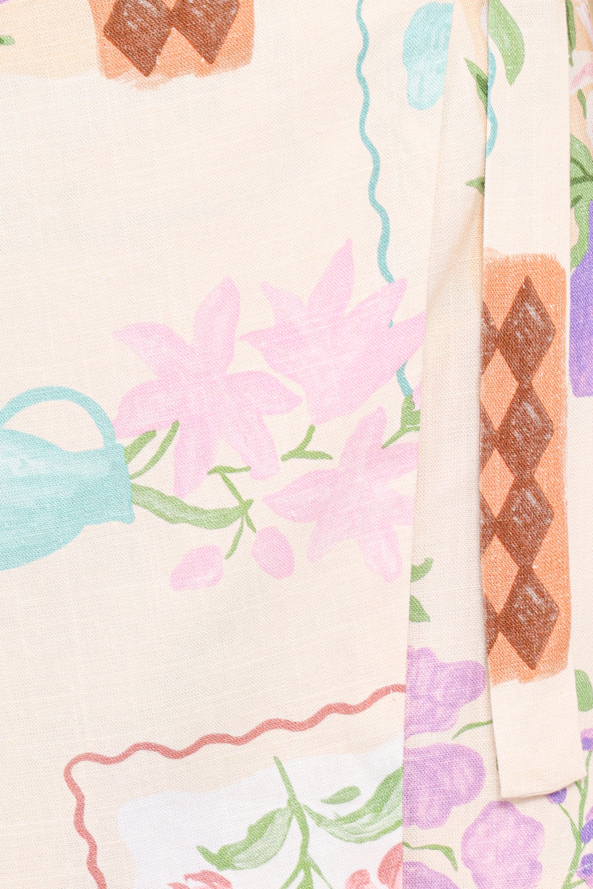 Maggie Wrap Skort Set - Lilac Floral