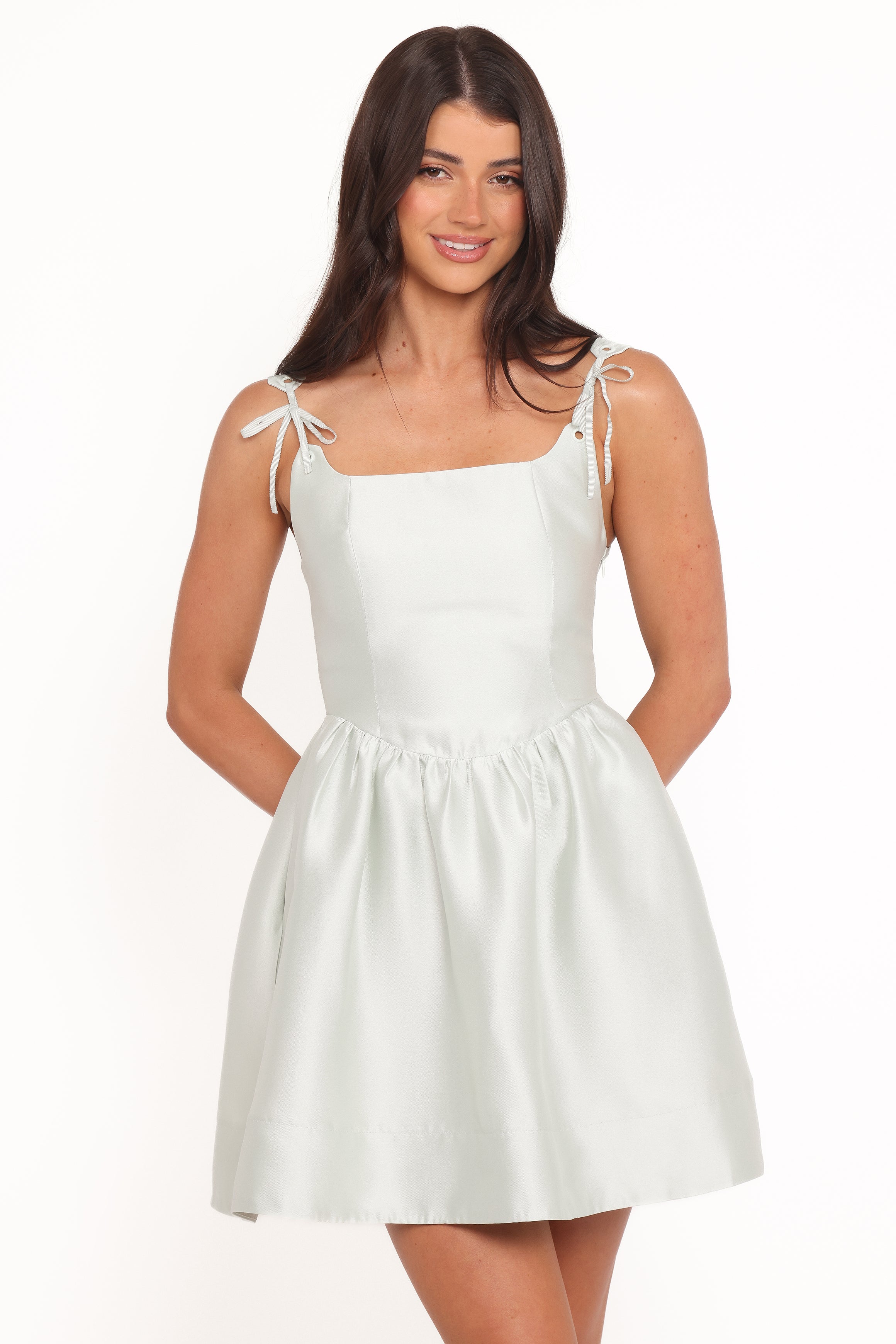 Marcelline Mini Dress - Mint Green