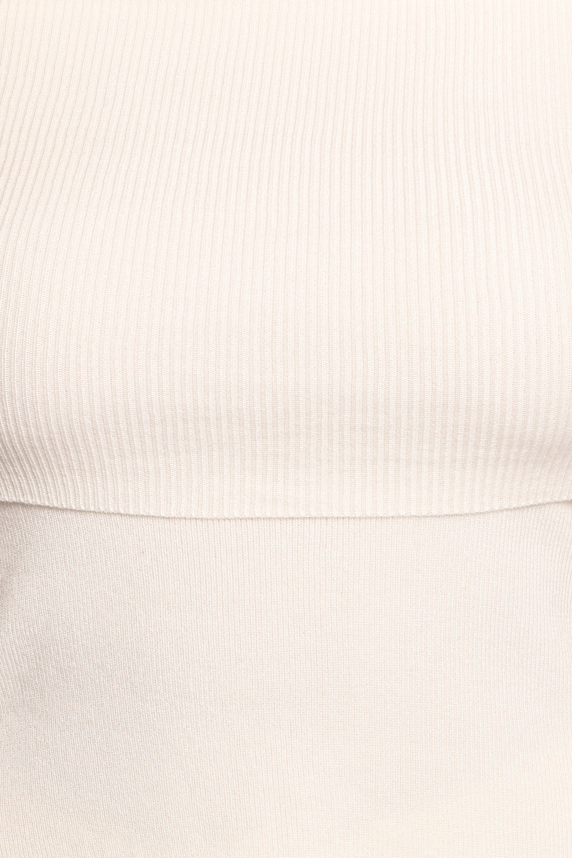 Mavis Off Shoulder Knit Top - Cream