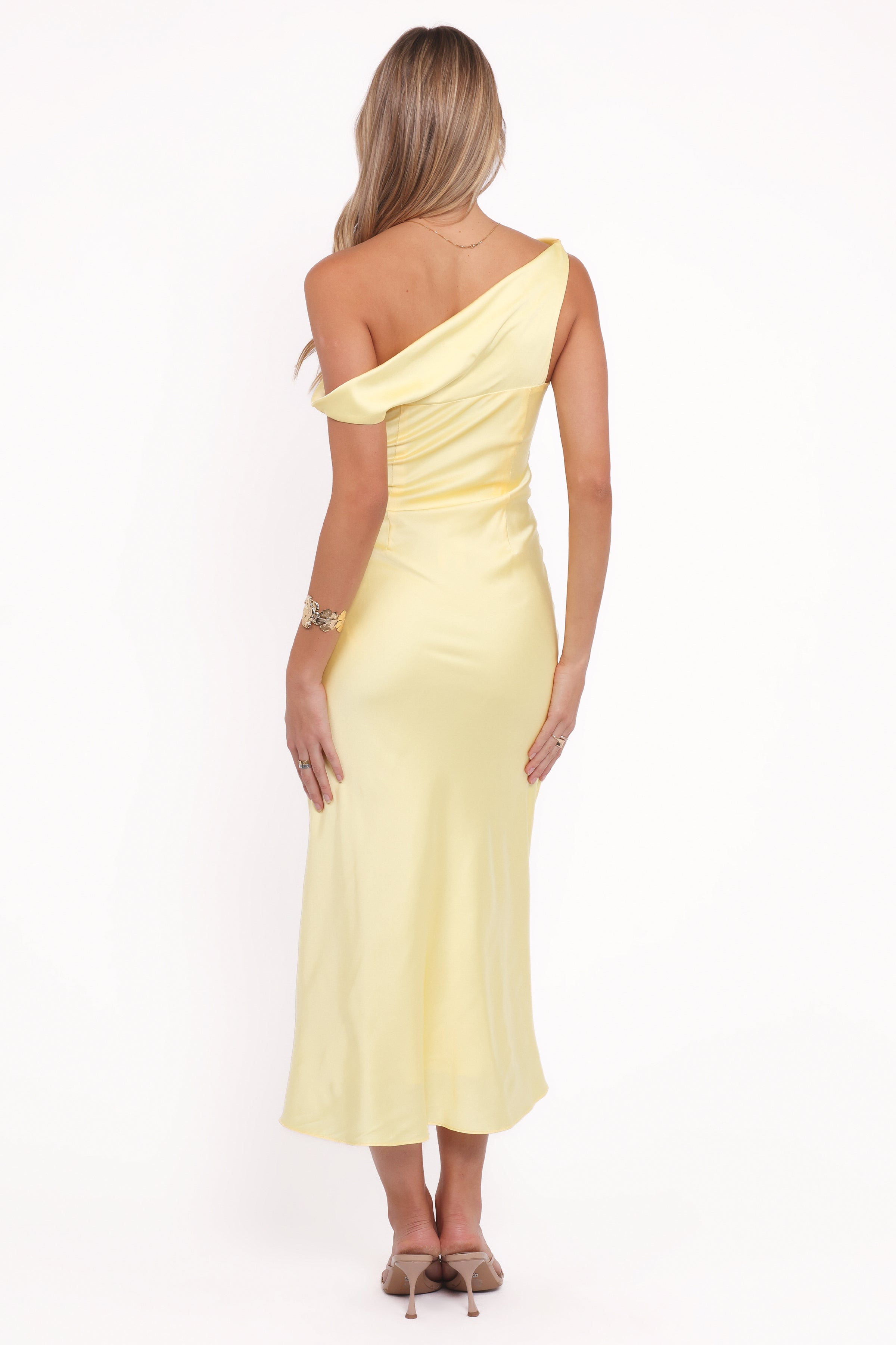 Mayfair Midi Dress - Butter Yellow