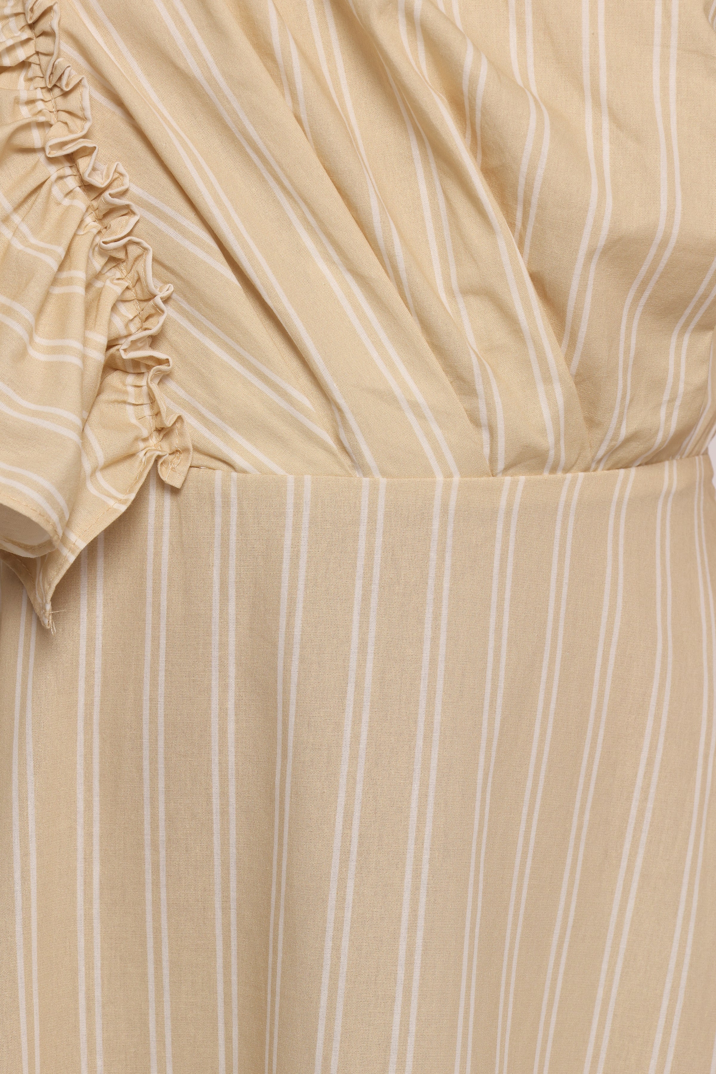 Meggy Maxi Dress - Sand/White