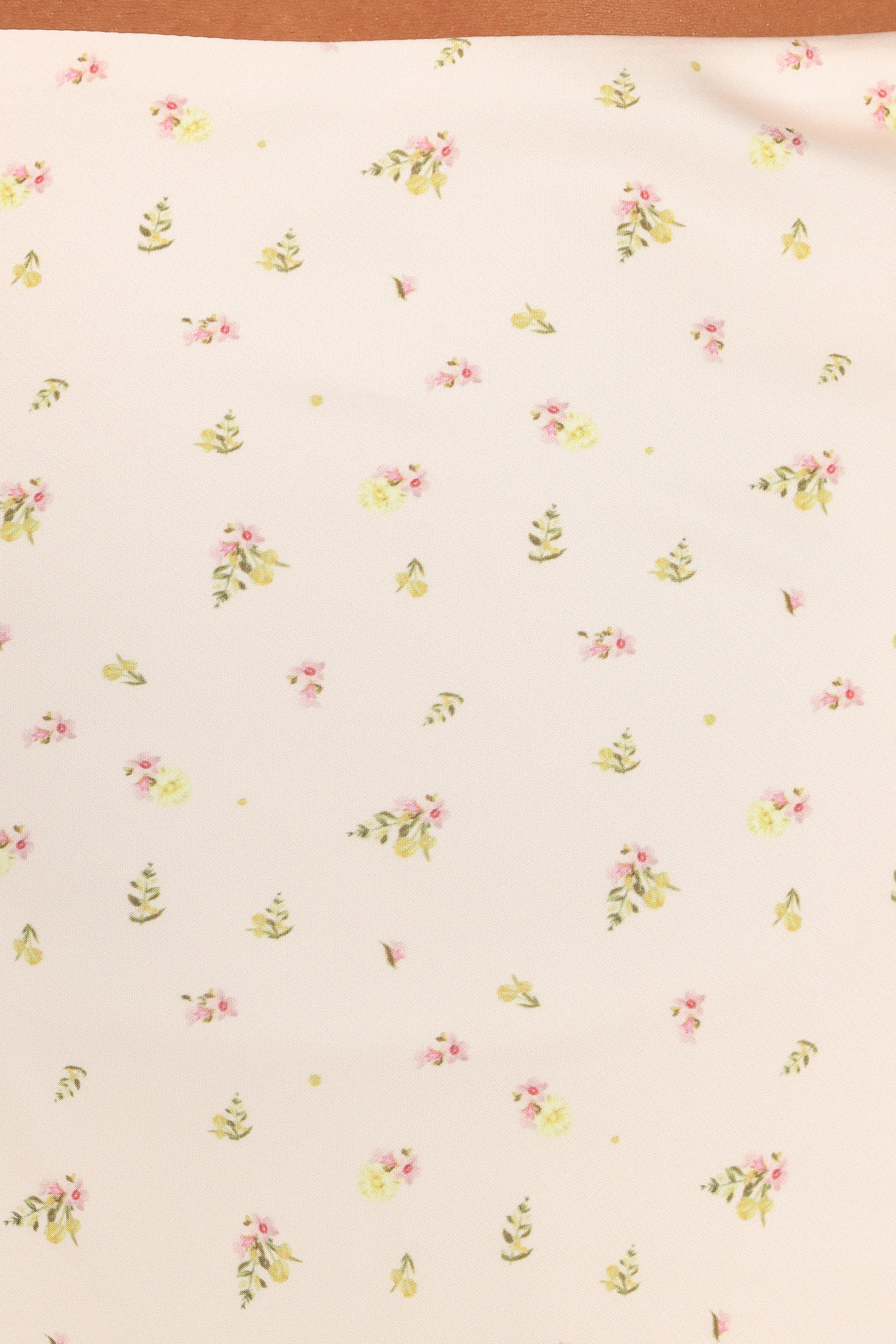 Mei Satin Midi Skirt - Tiny Blooms