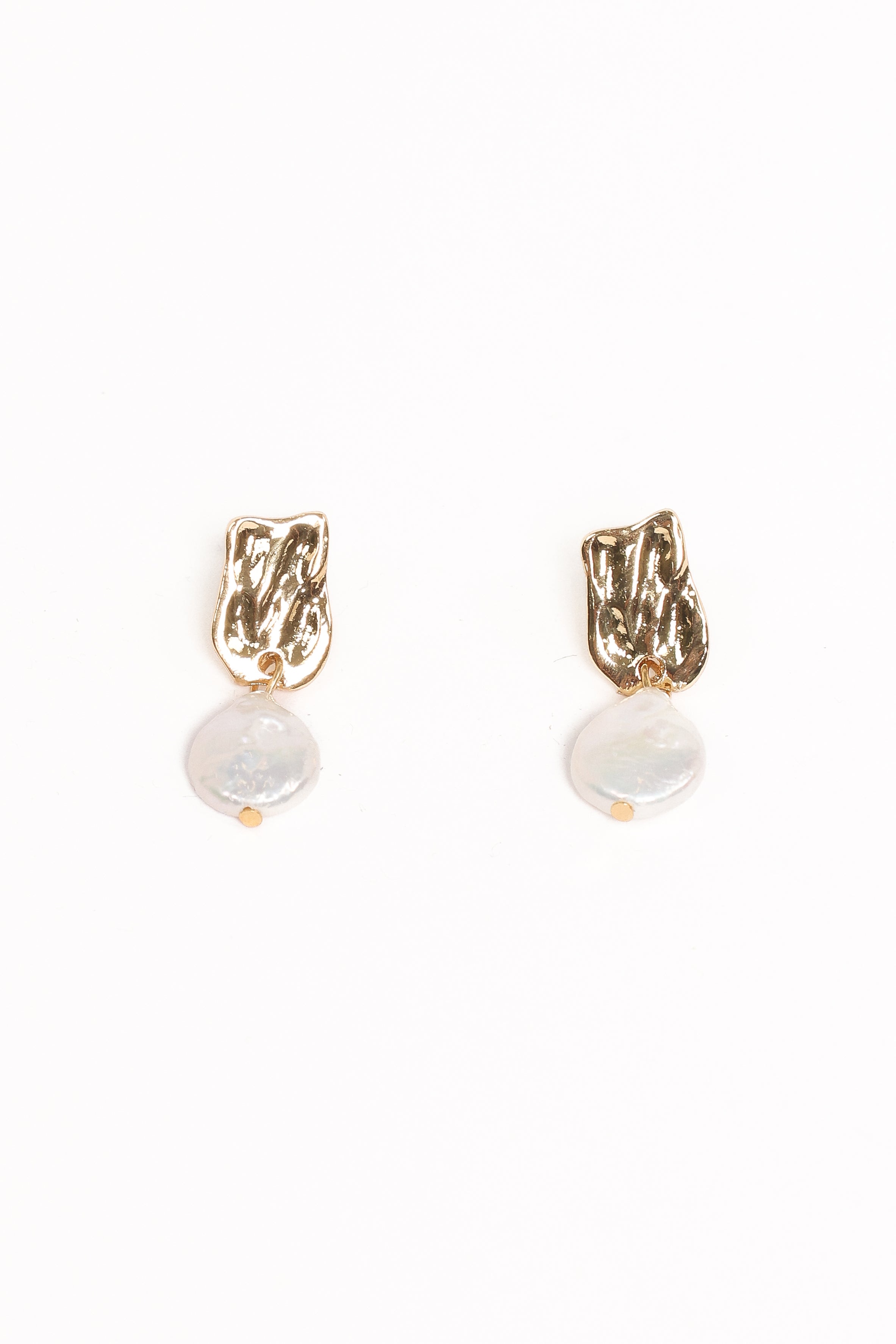 Micaela Pearl Earrings - Gold