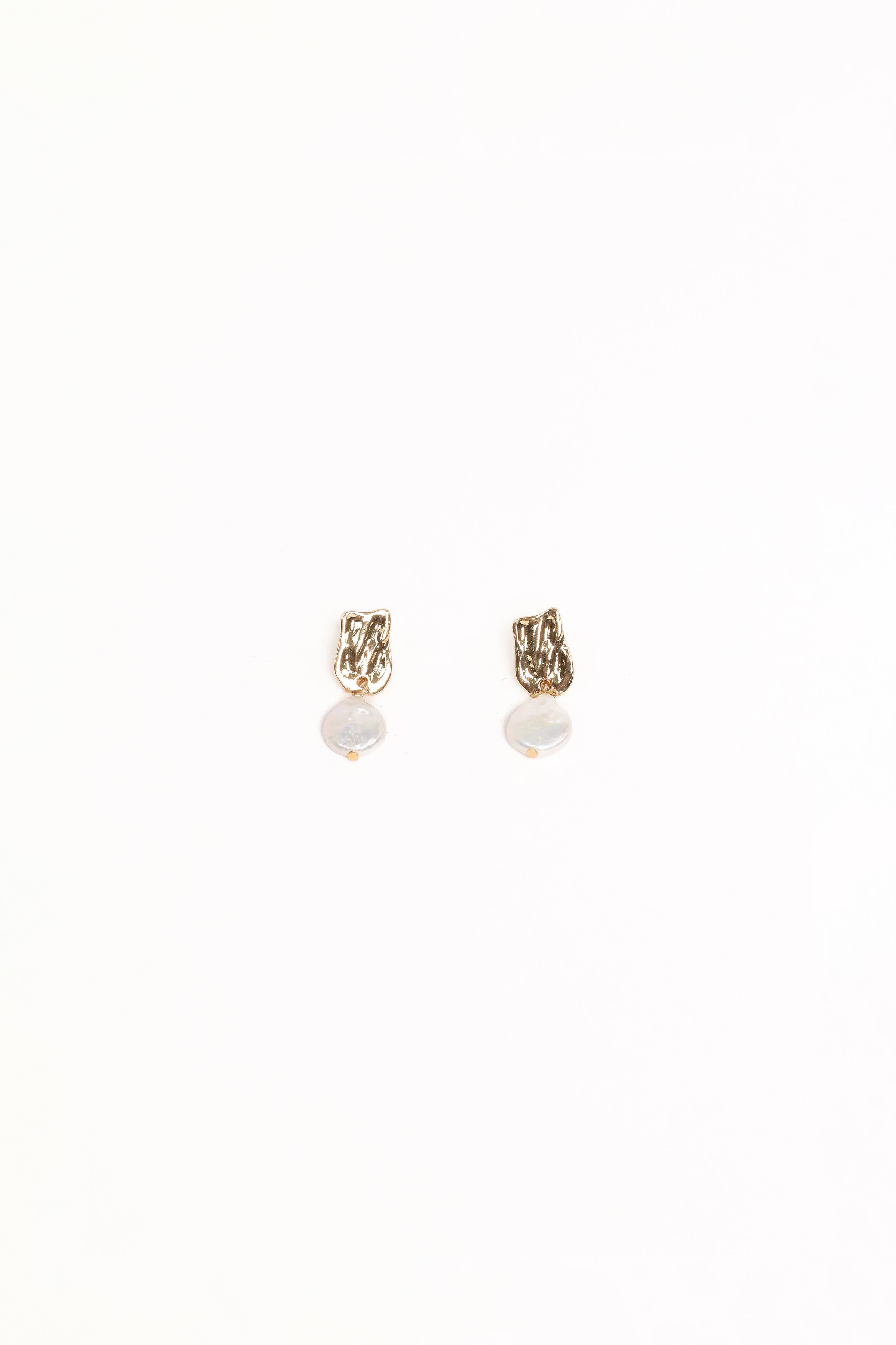 Micaela Pearl Earrings - Gold