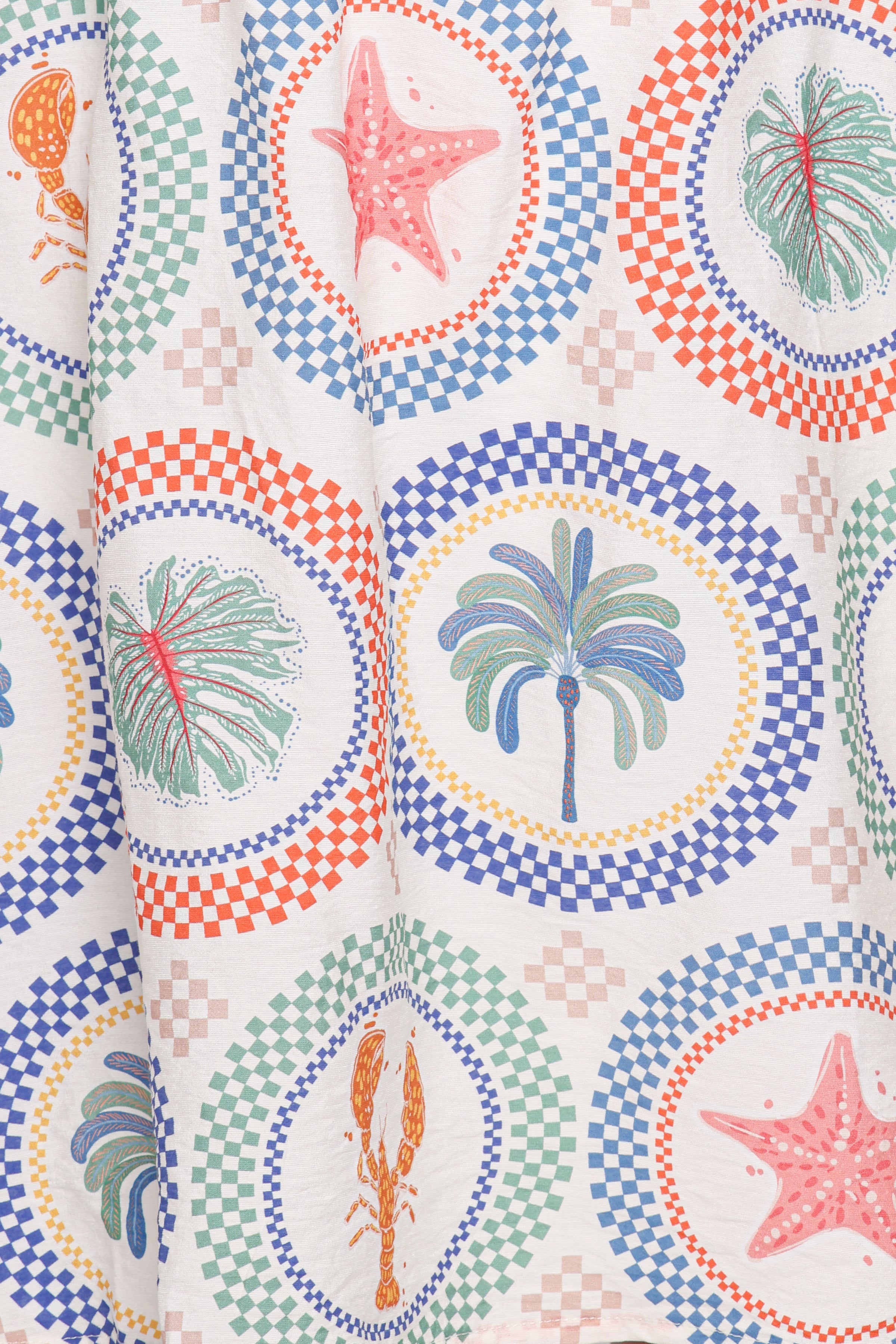 Micah Mini Dress - Beach Print