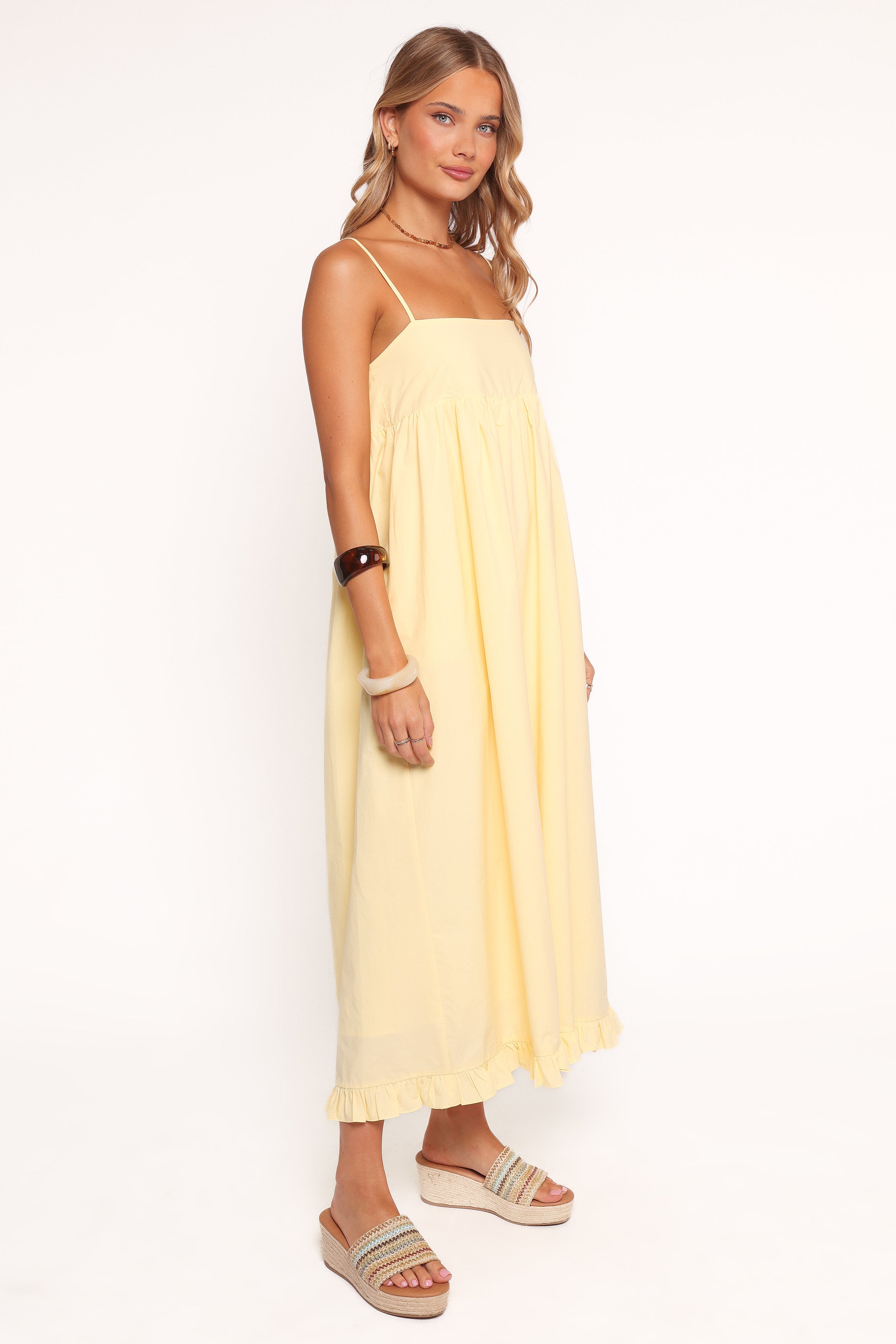 Miuccia Maxi Dress - Butter Yellow