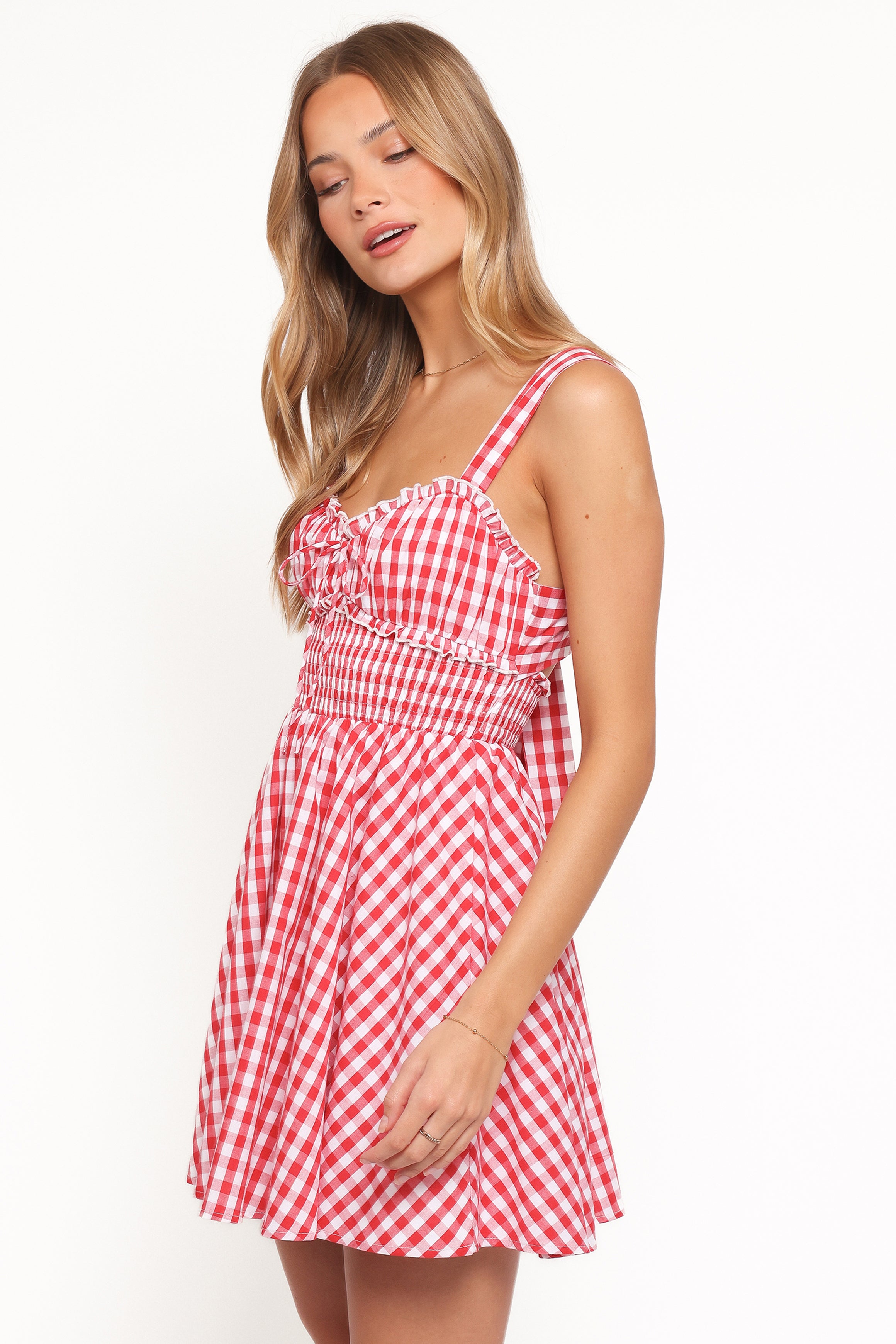 Naima Mini Dress - Red Gingham