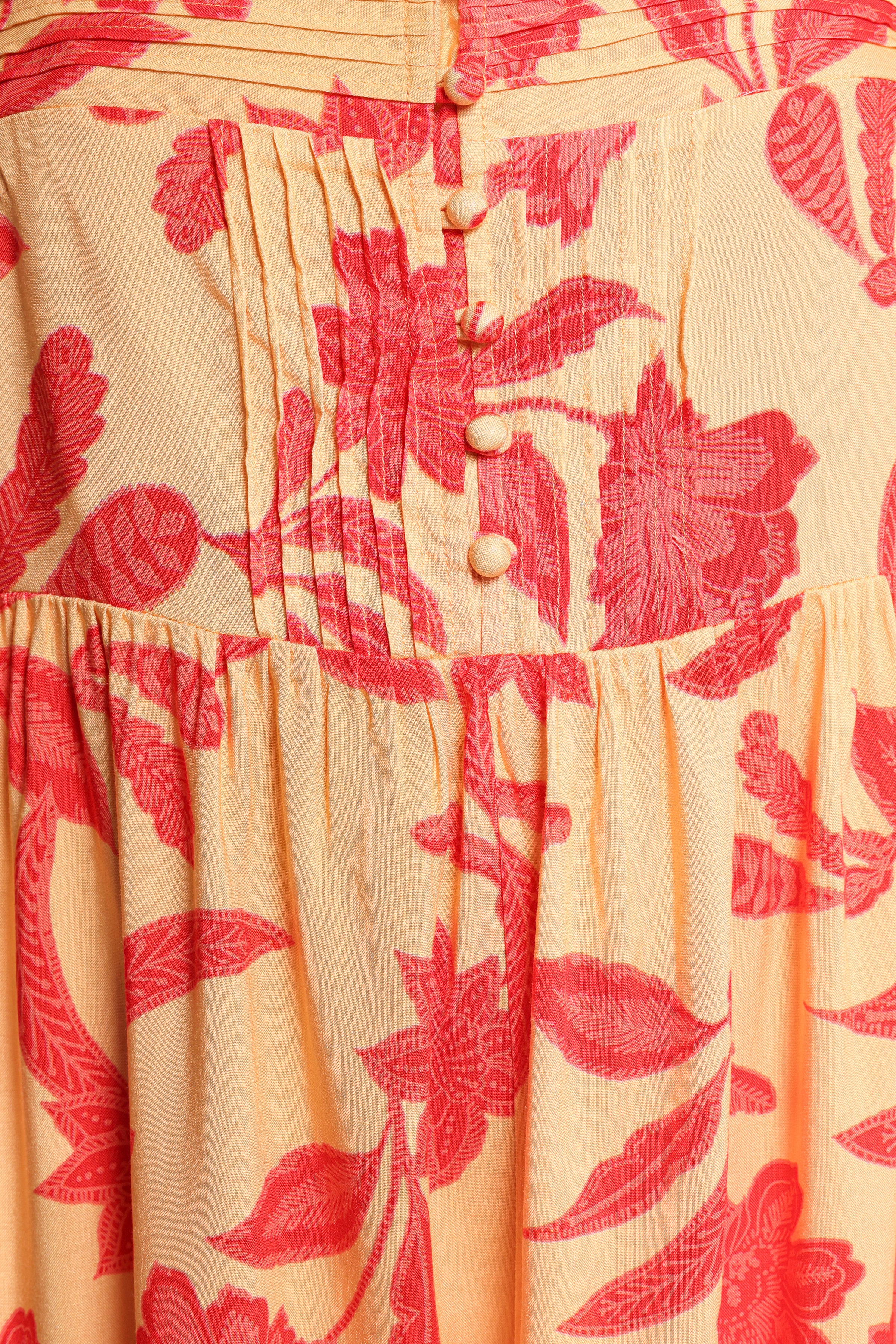 Nani Playsuit - Red Yellow Paisley Floral