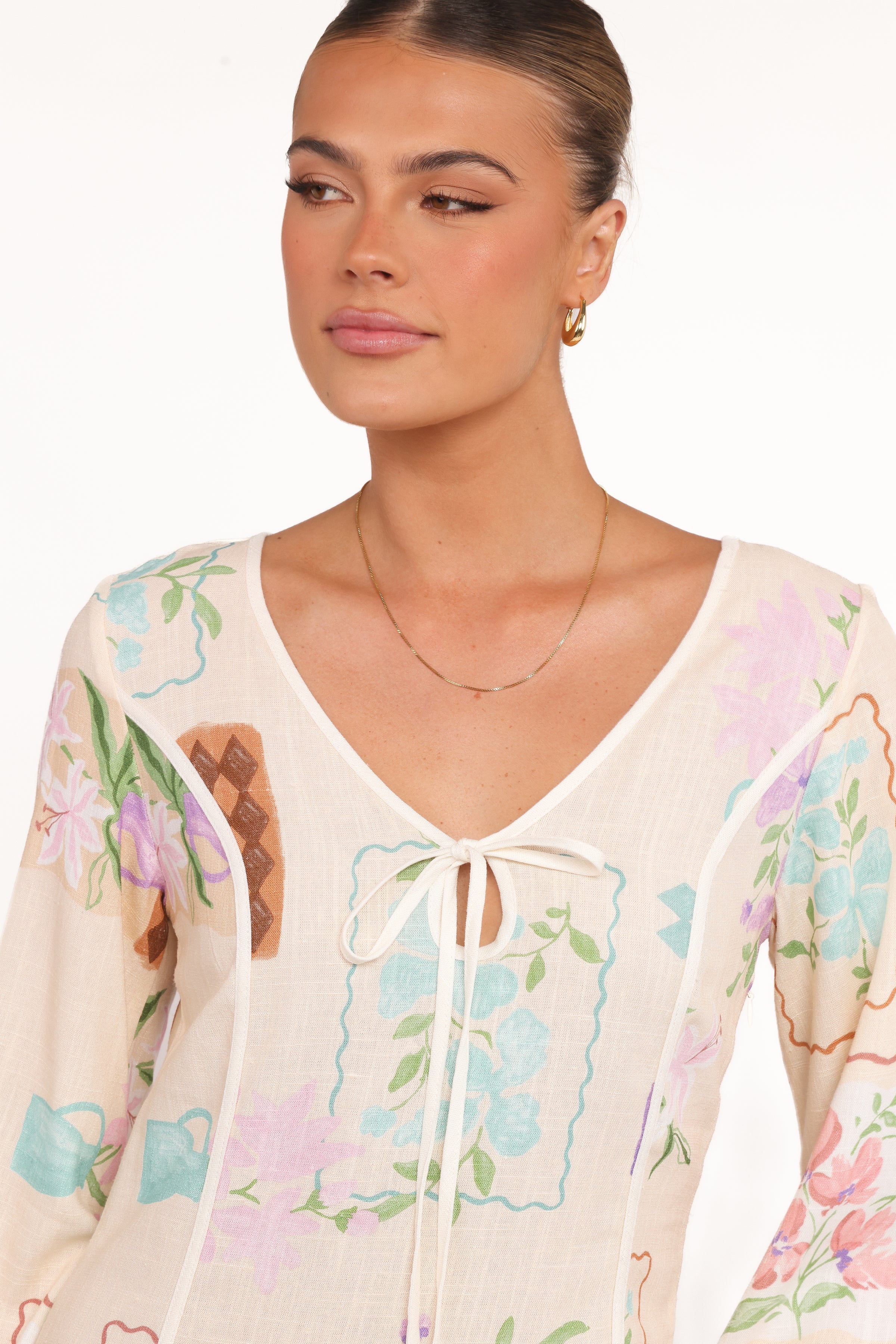 Narelle Mini Dress - Lilac Floral