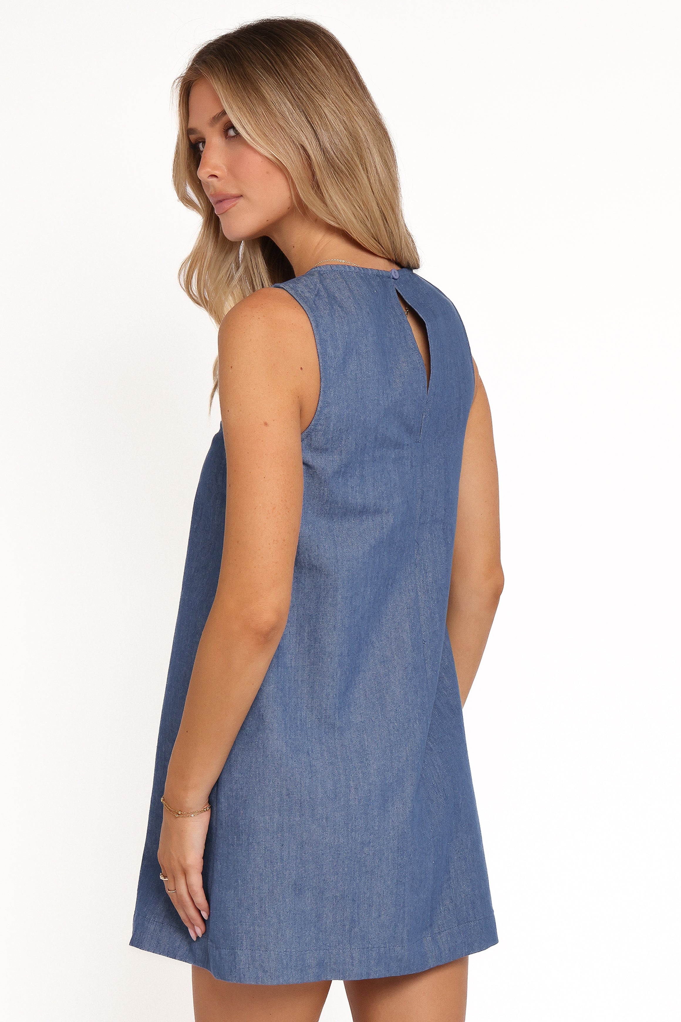 Nicklin Shift Mini Dress - Denim