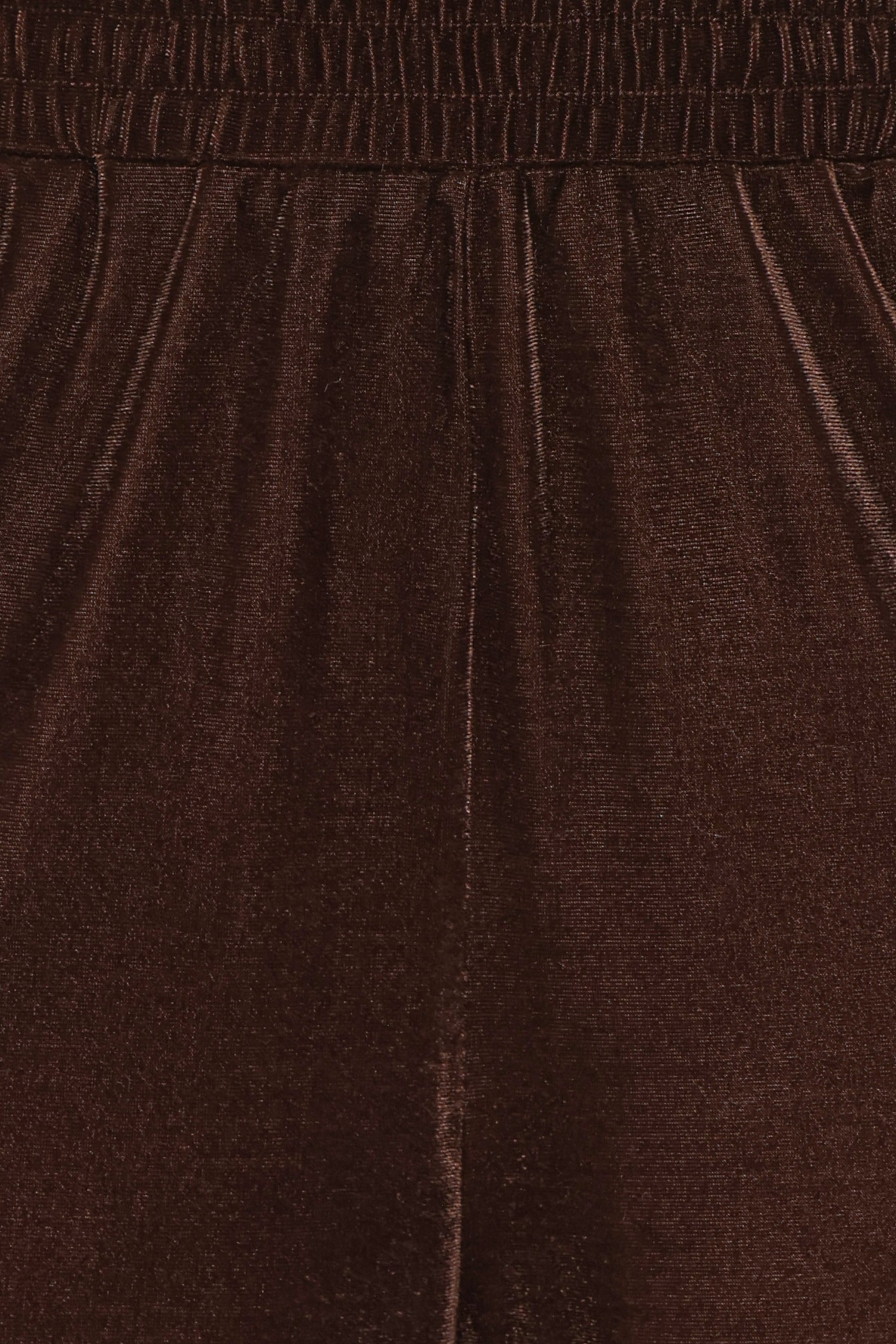 Layton Wide Leg Lace Trim Pants - Chocolate Velvet