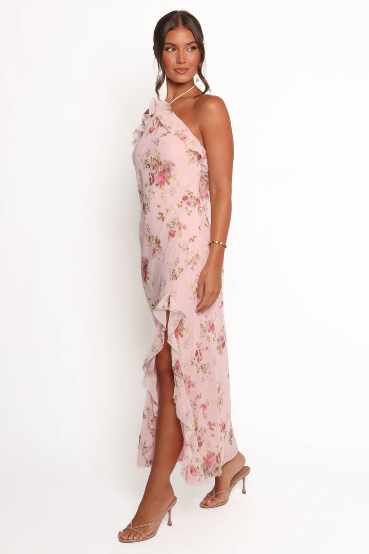 Collective Dress - Patricia Maxi Dress - Pale Pink Floral image 5