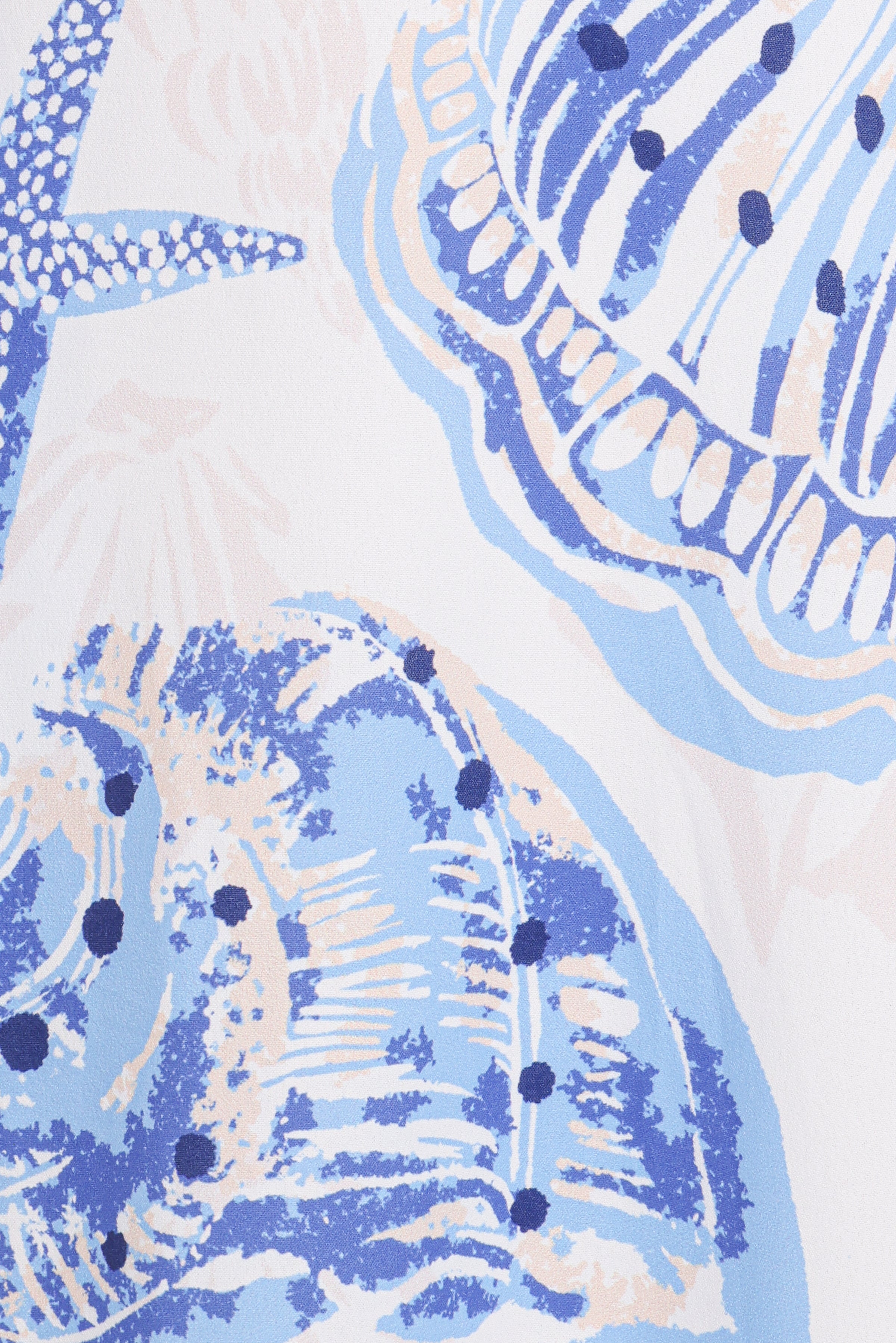 Peregian Strapless Maxi Dress - Blue Seashells