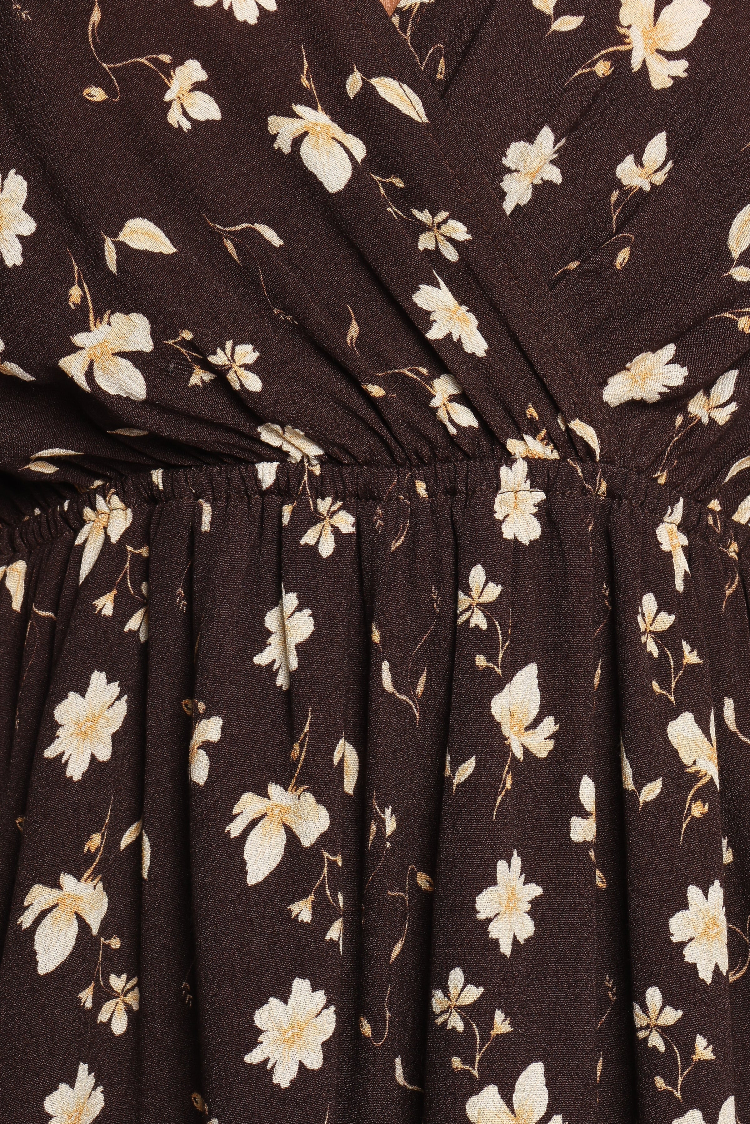 Raschelle Playsuit - Brown Ditsy