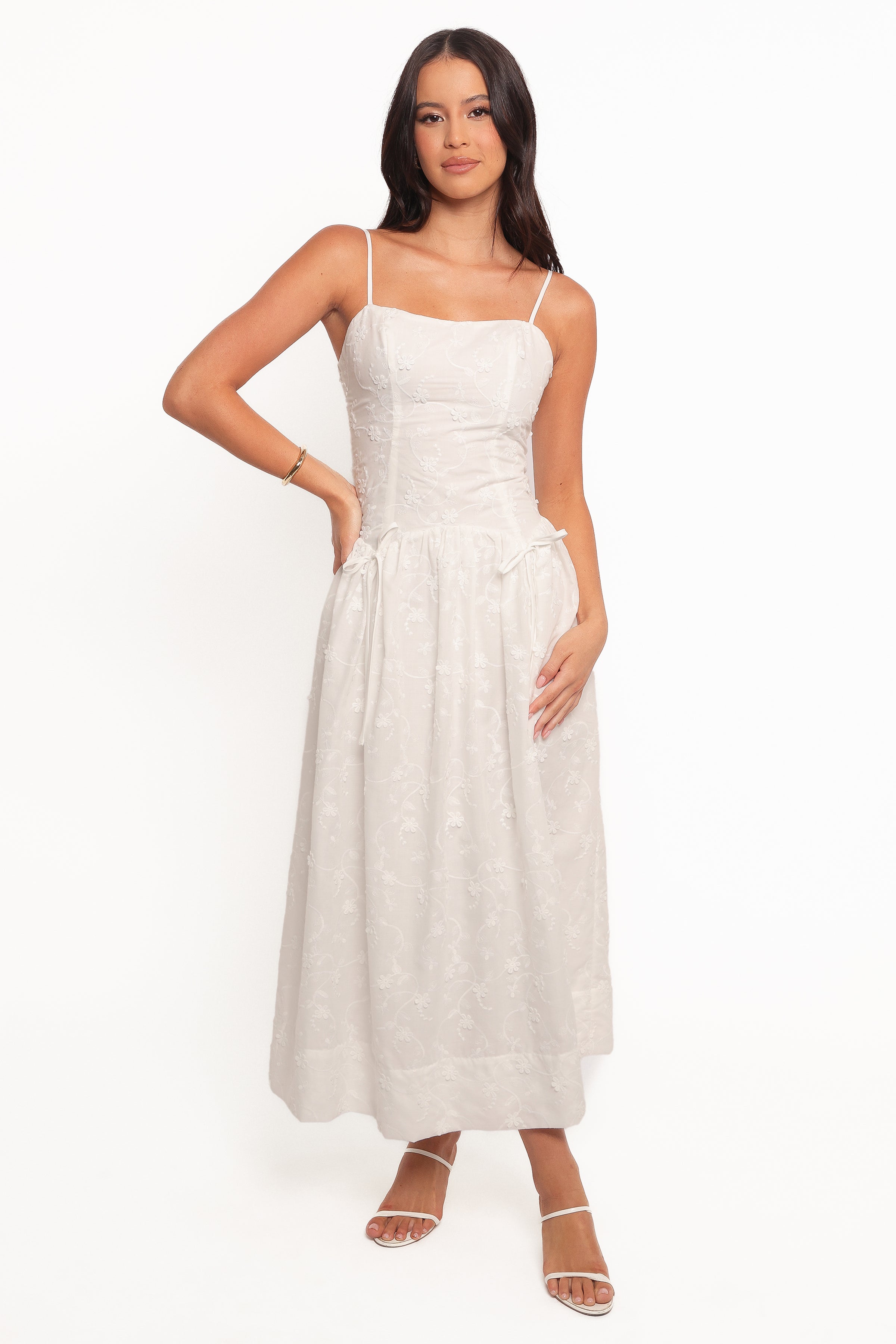 Raya Midi Dress - White
