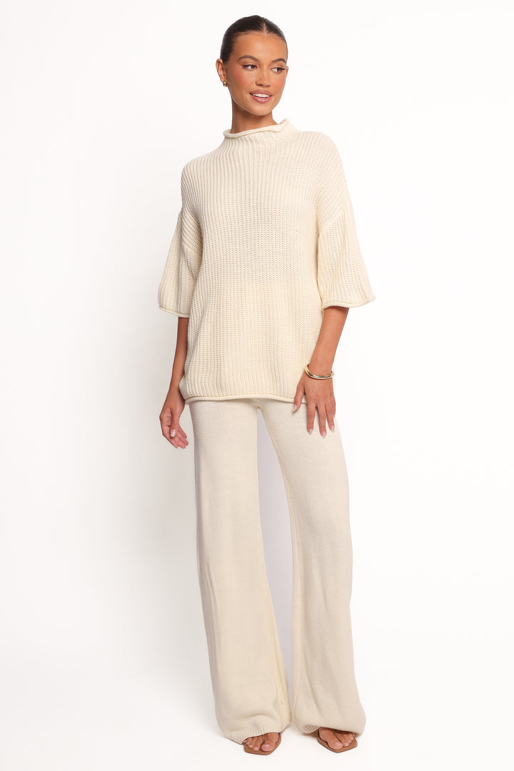 Collective Dress - Remii Knit Pant Set - Ivory image 3