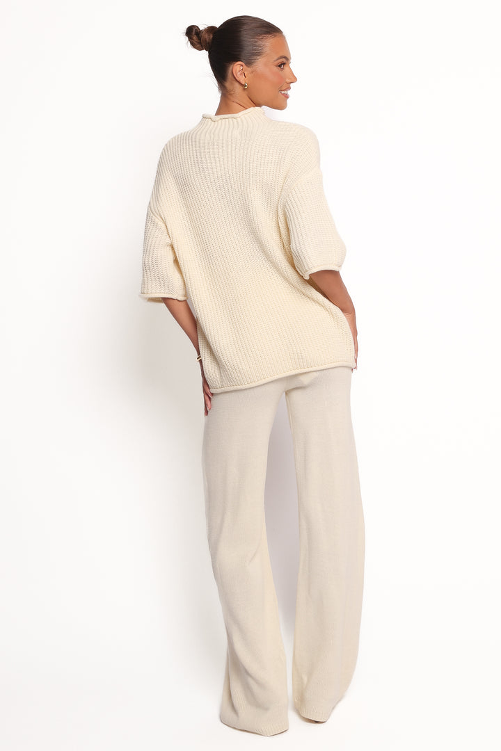 Collective Dress - Remii Knit Pant Set - Ivory image 5