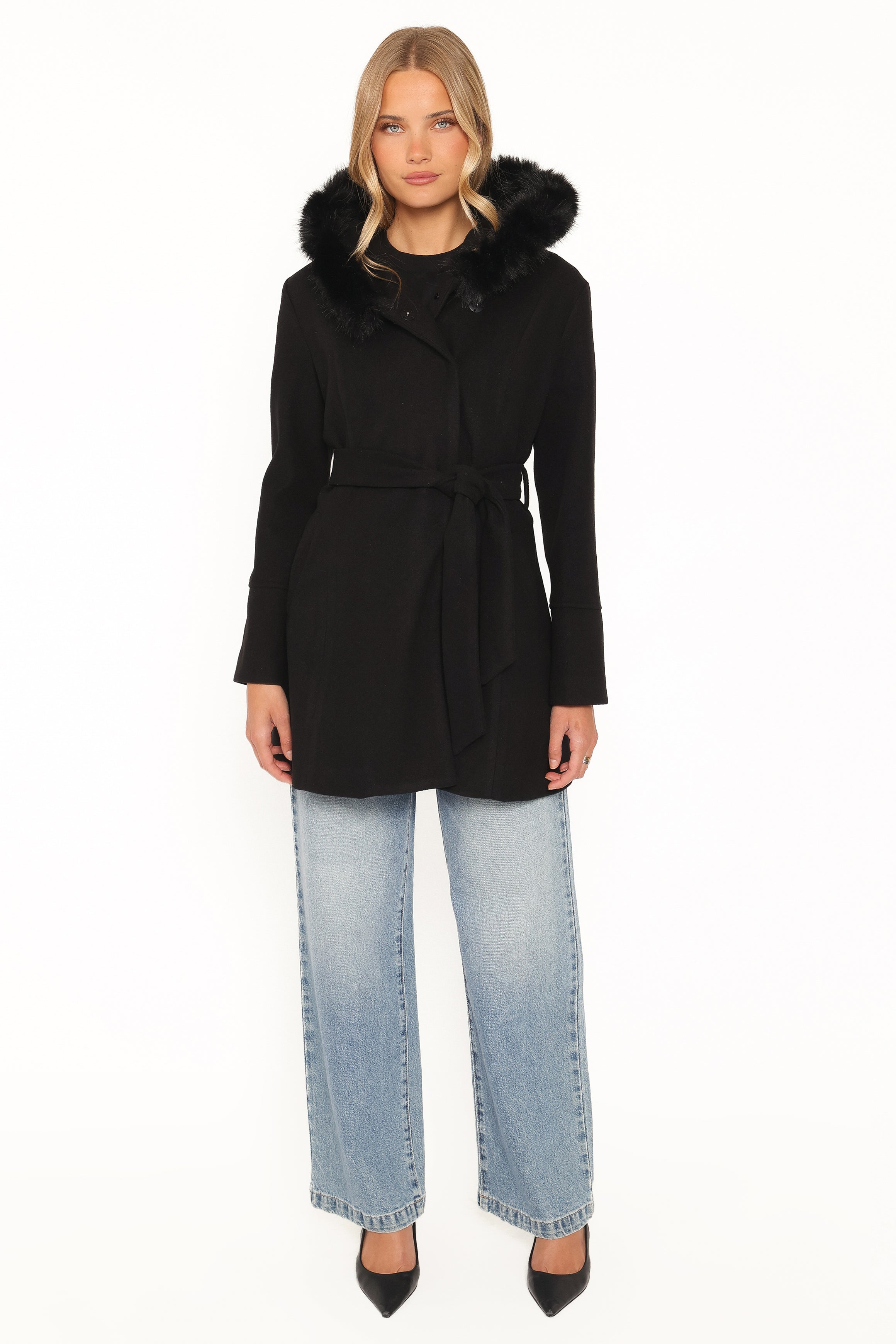 Remira Fit And Flare Coat - Black
