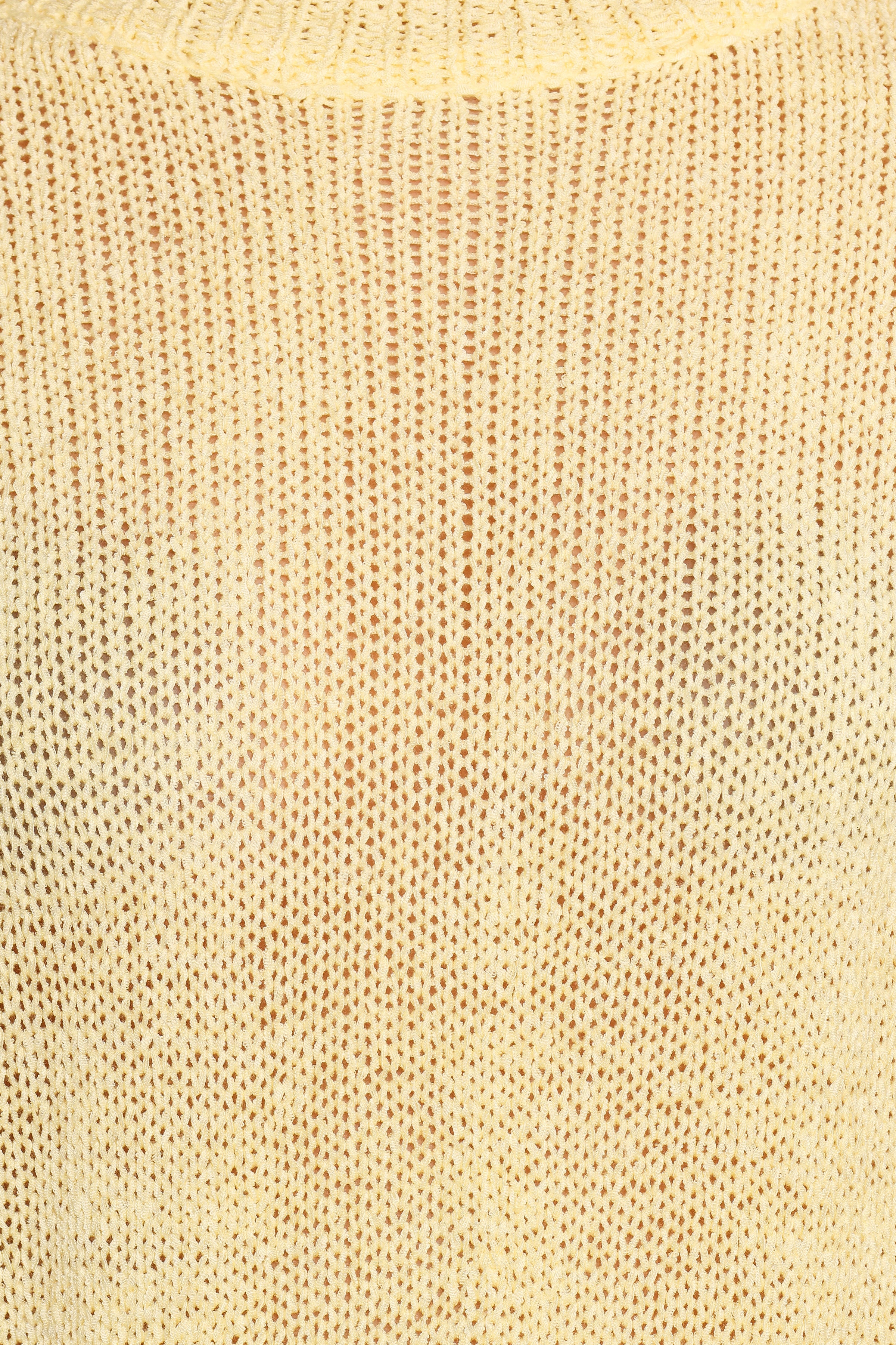 Rita Knitted Short Set - Yellow