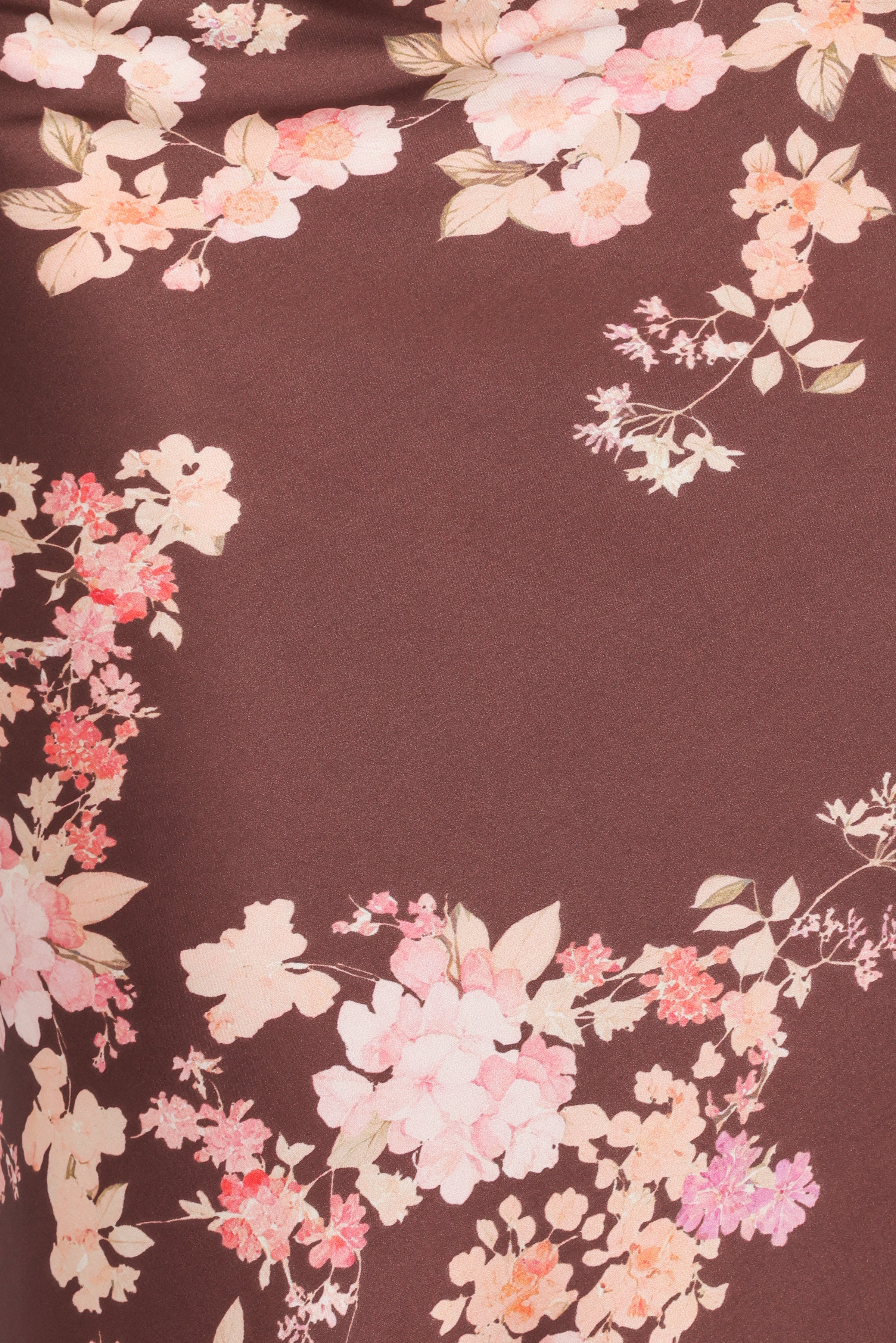 Roberta Maxi Skirt - Brown Floral