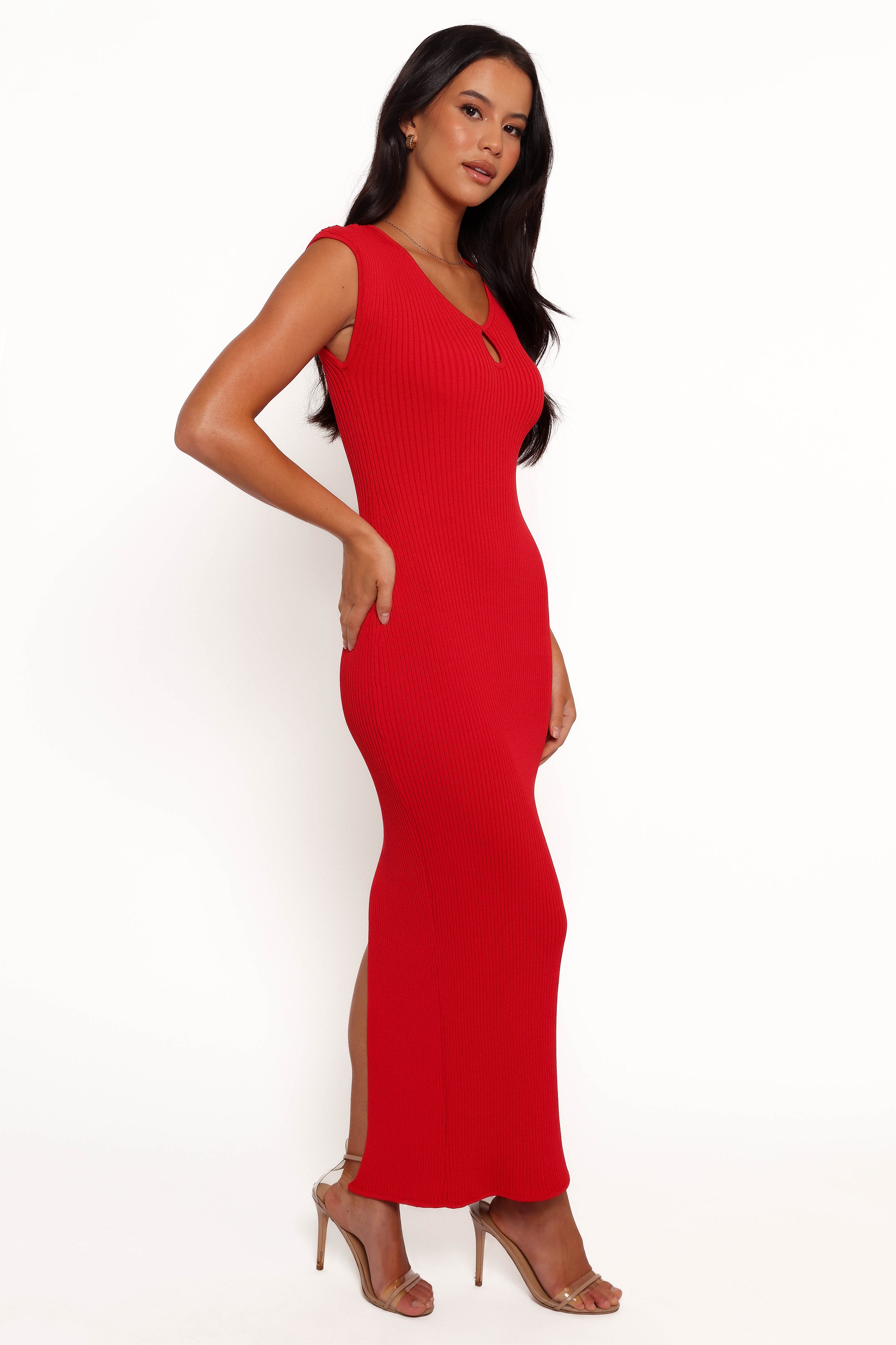 Robin Midi Dress - Red