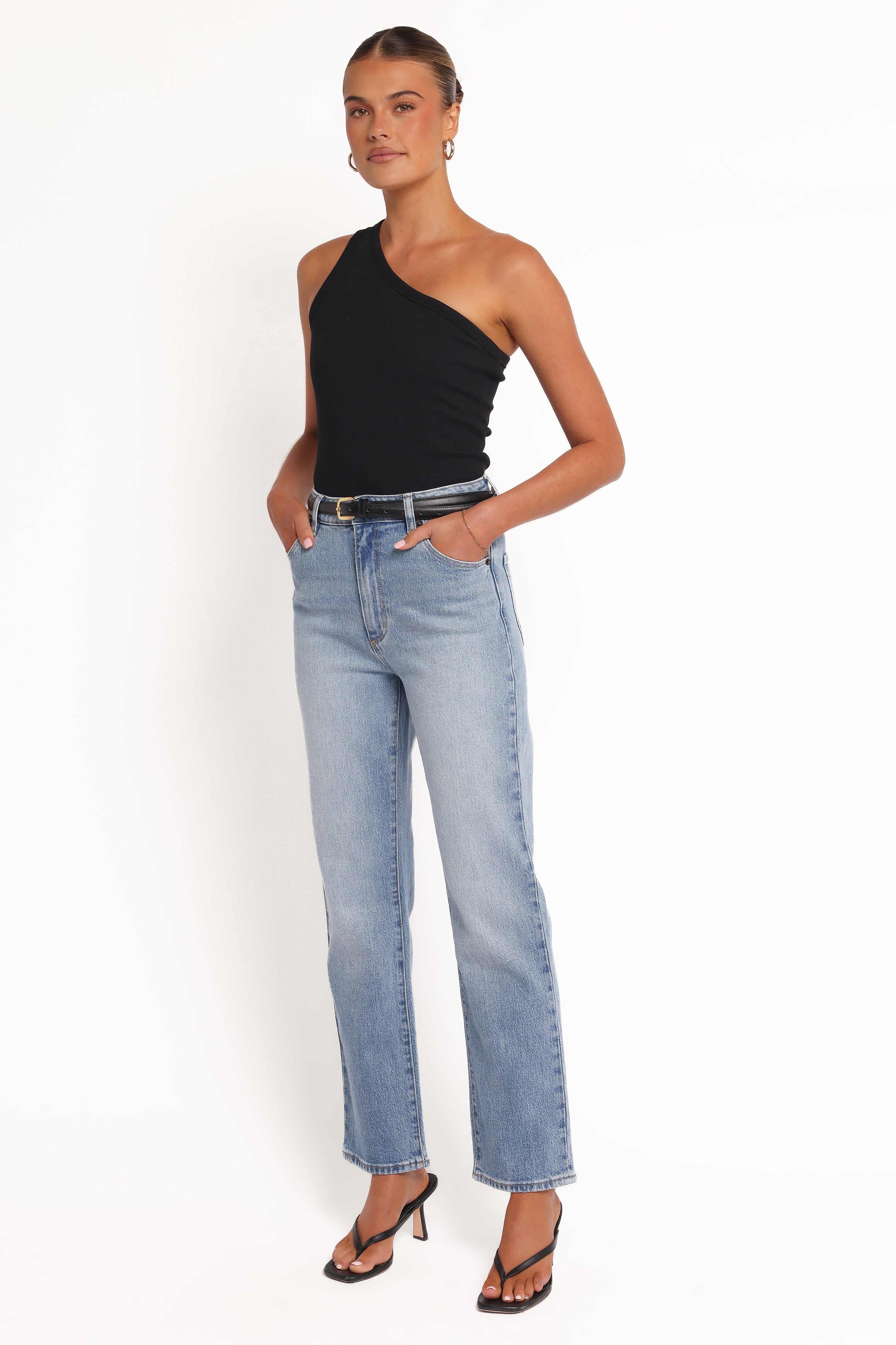 Rollas Original Straight Jeans - Brad Blue