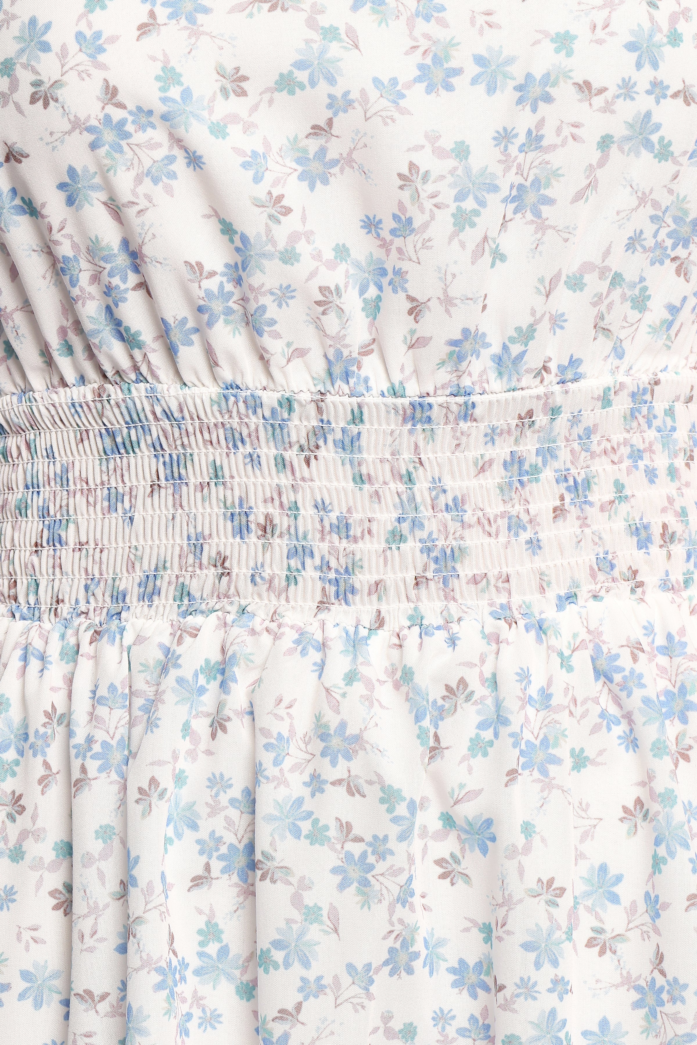 Roman Long Sleeve Maxi Dress - Blue Floral