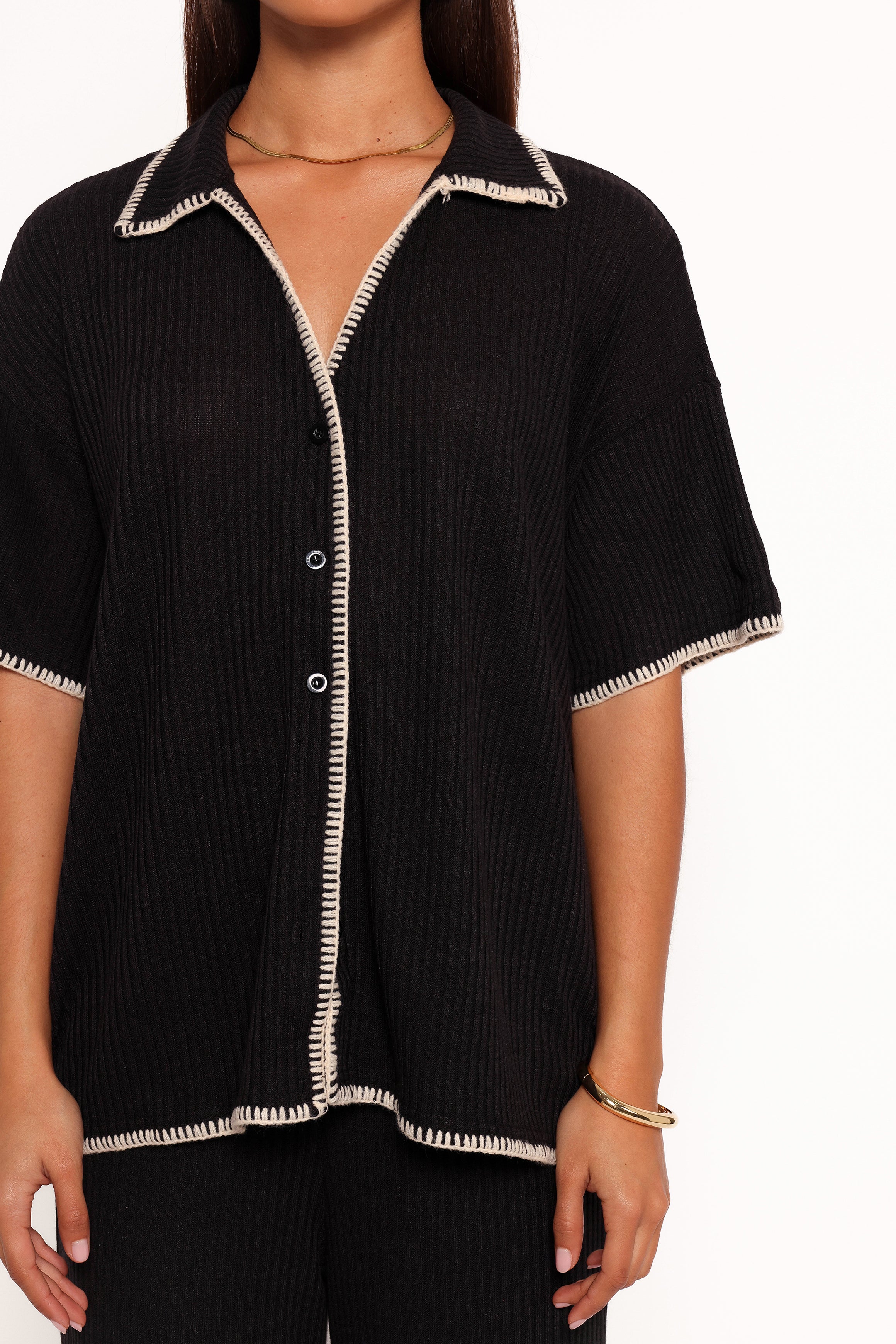 Rosemary Knit Pant Set - Black