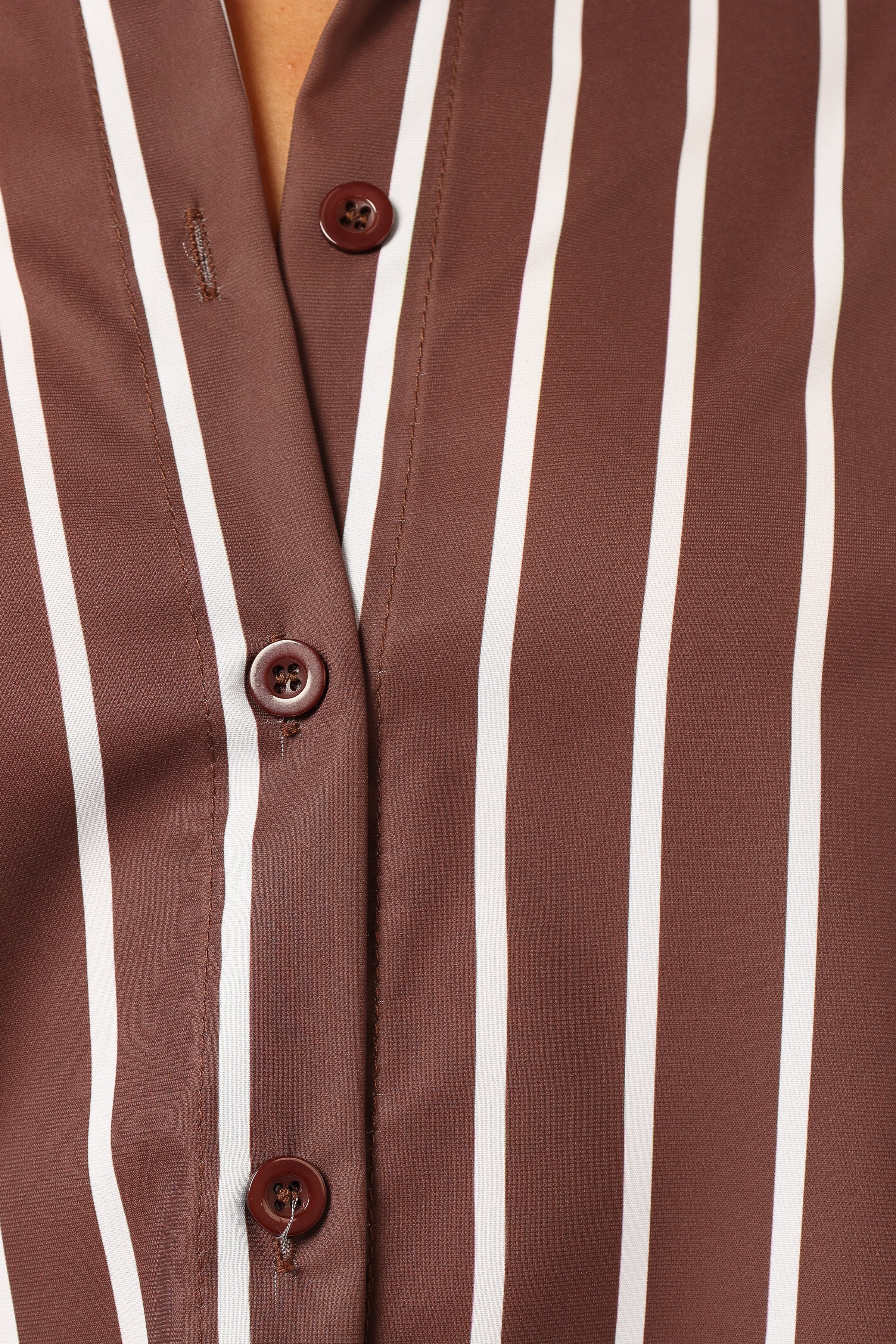 Lexa Pant Set - Chocolate Cream Stripe