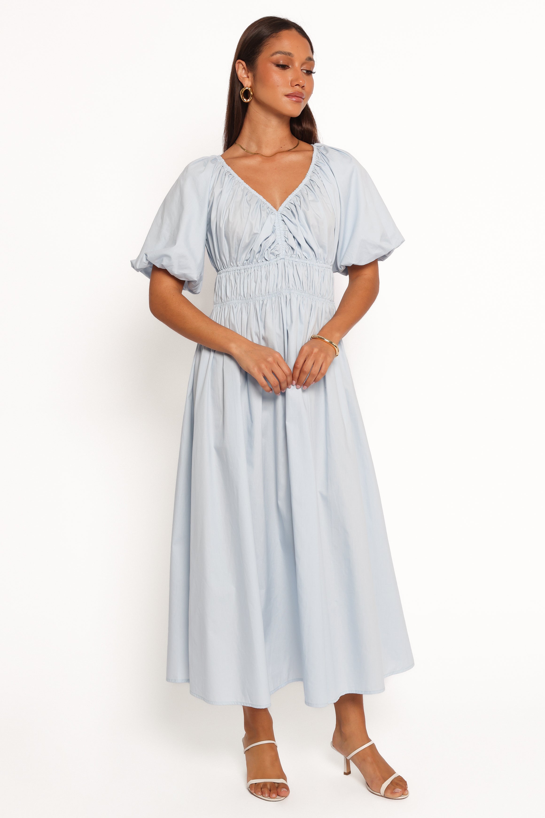 Rozie Midi Dress - Baby Blue