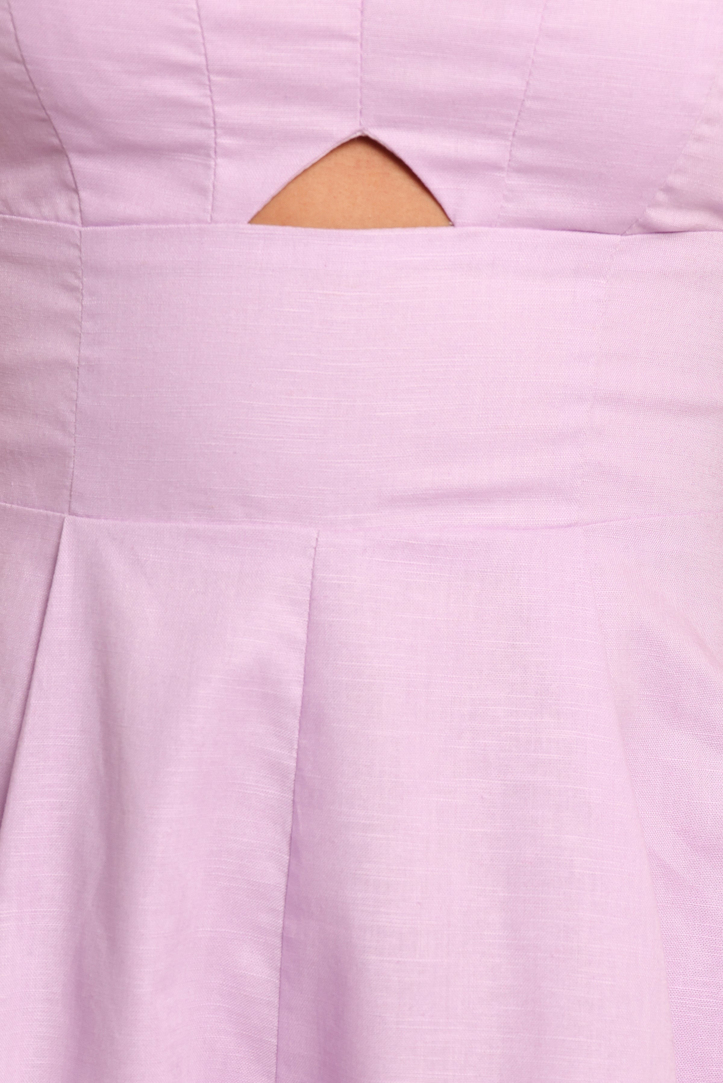 Rycee Scalloped Playsuit - Lilac