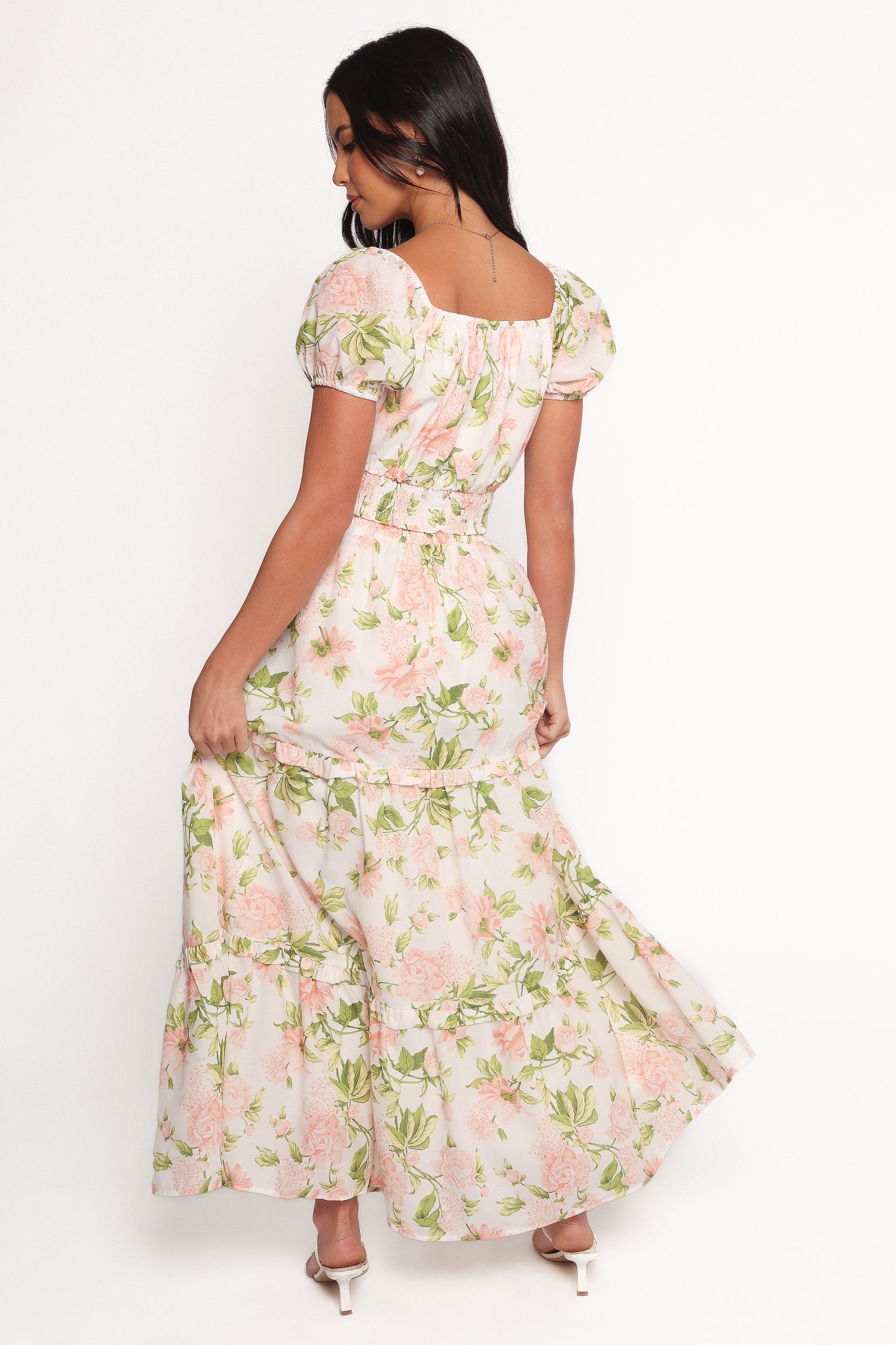 Sabrie Off Shoulder Skirt Set - Floral