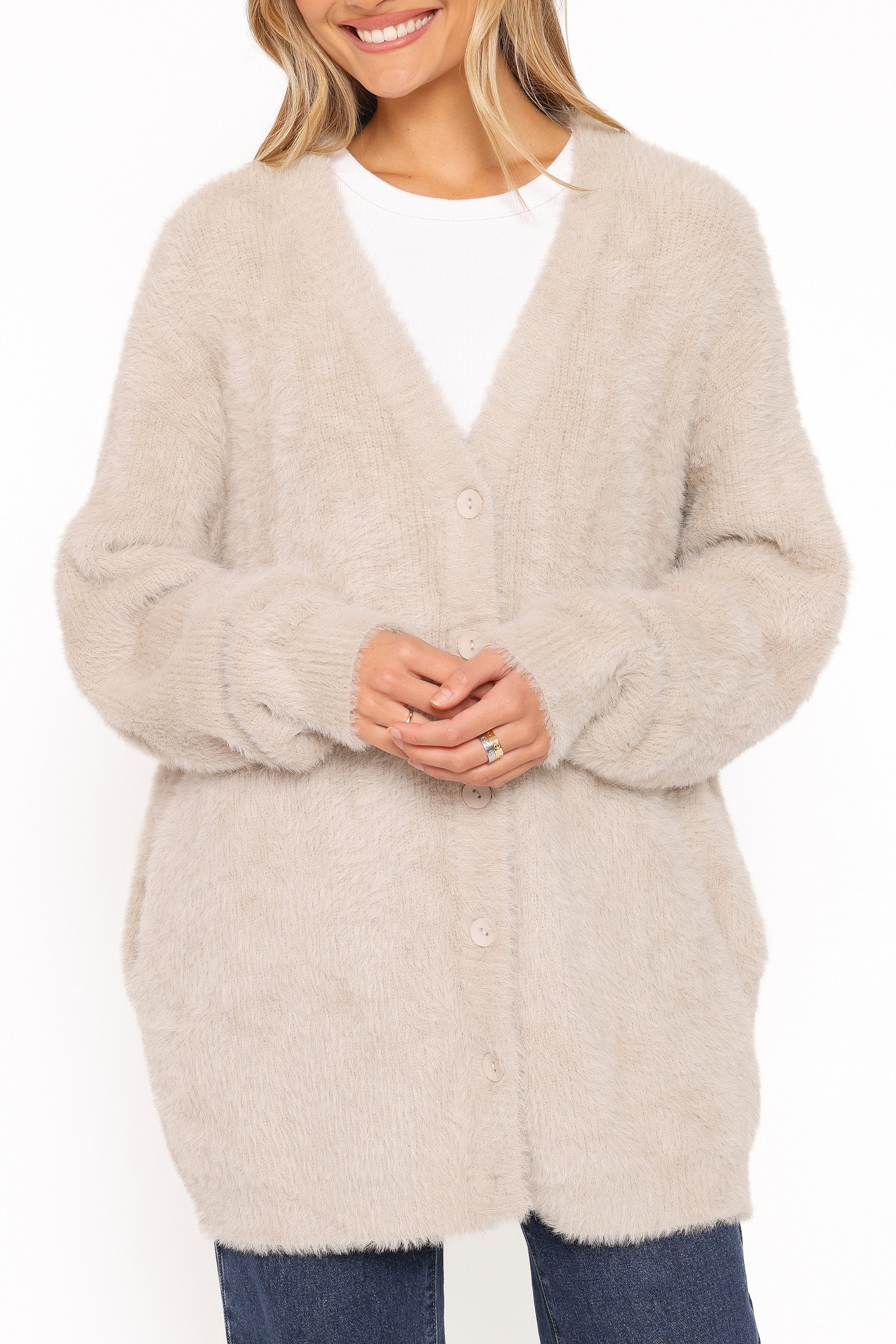 Saoirse Oversized Cardigan - Camel