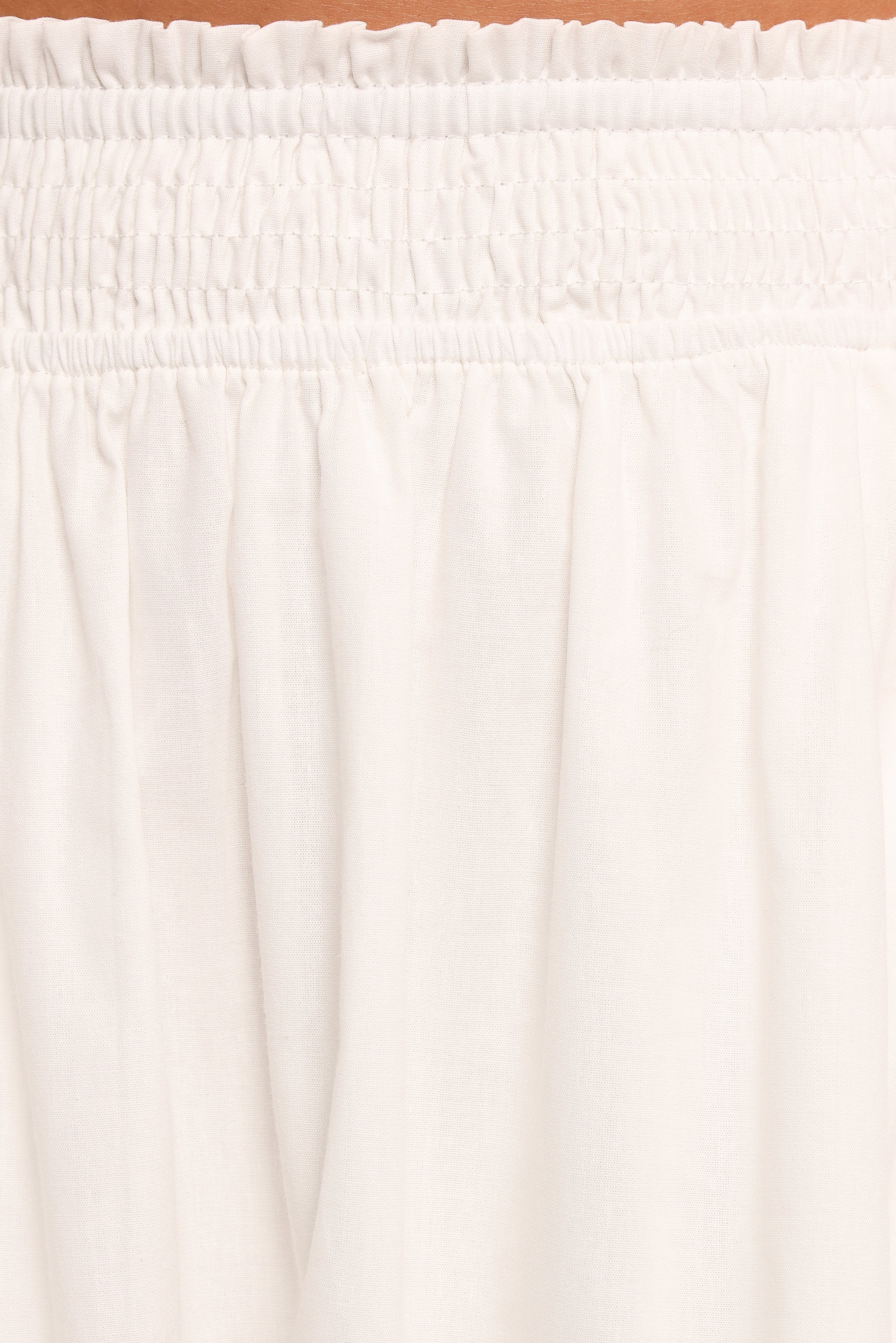 Savie Bow Detail Maxi Skirt - White