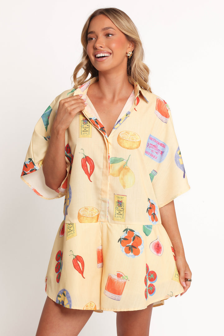 Collective Dress - Sebastian Playsuit - Pasta Print image 2