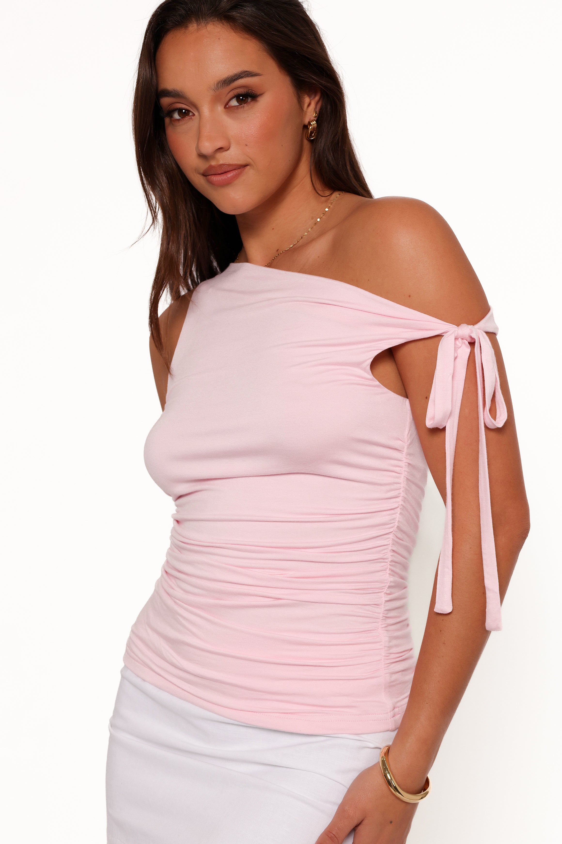 Sienna Knit Top - Pale Pink