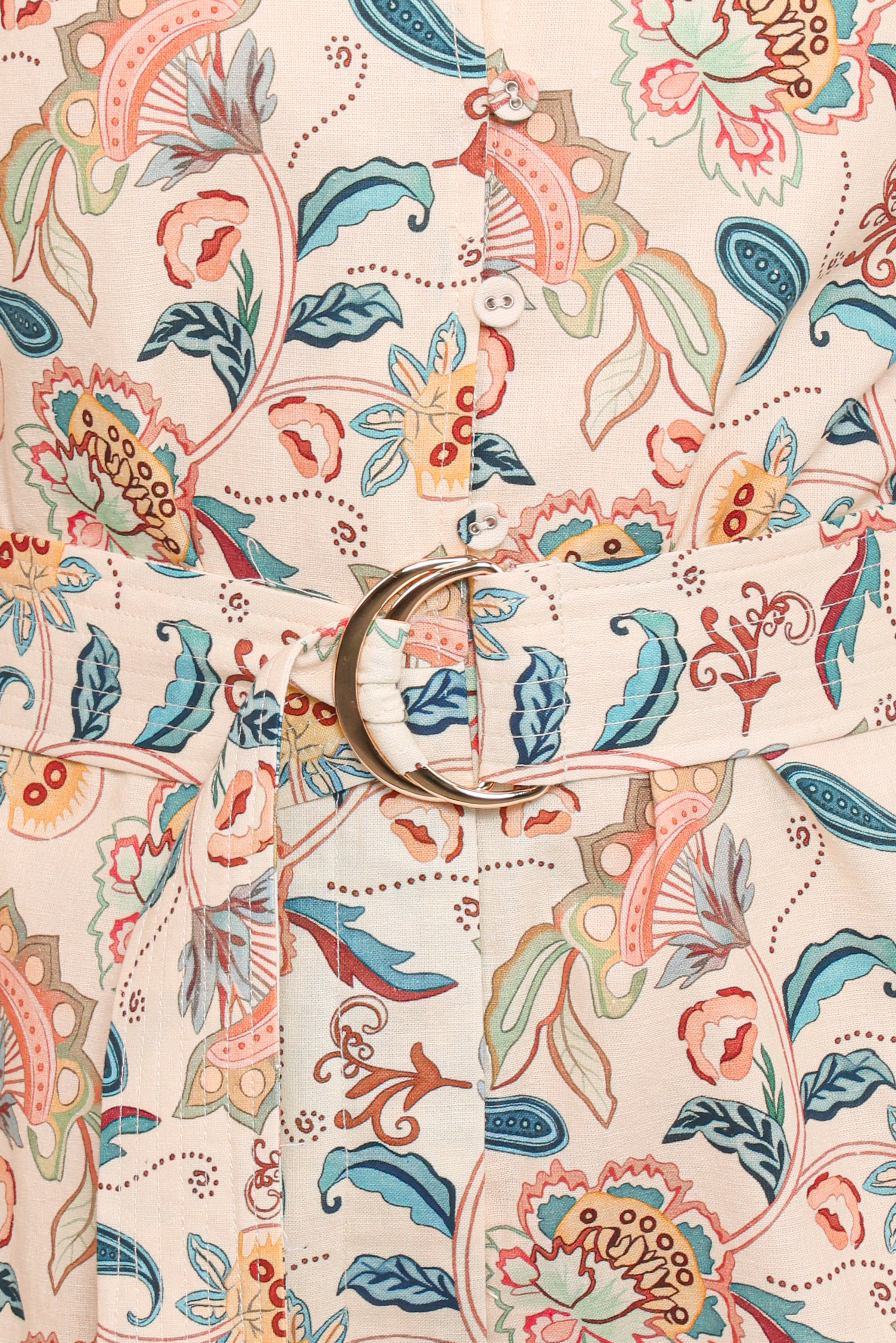 Soul Belted Playsuit - Paisley