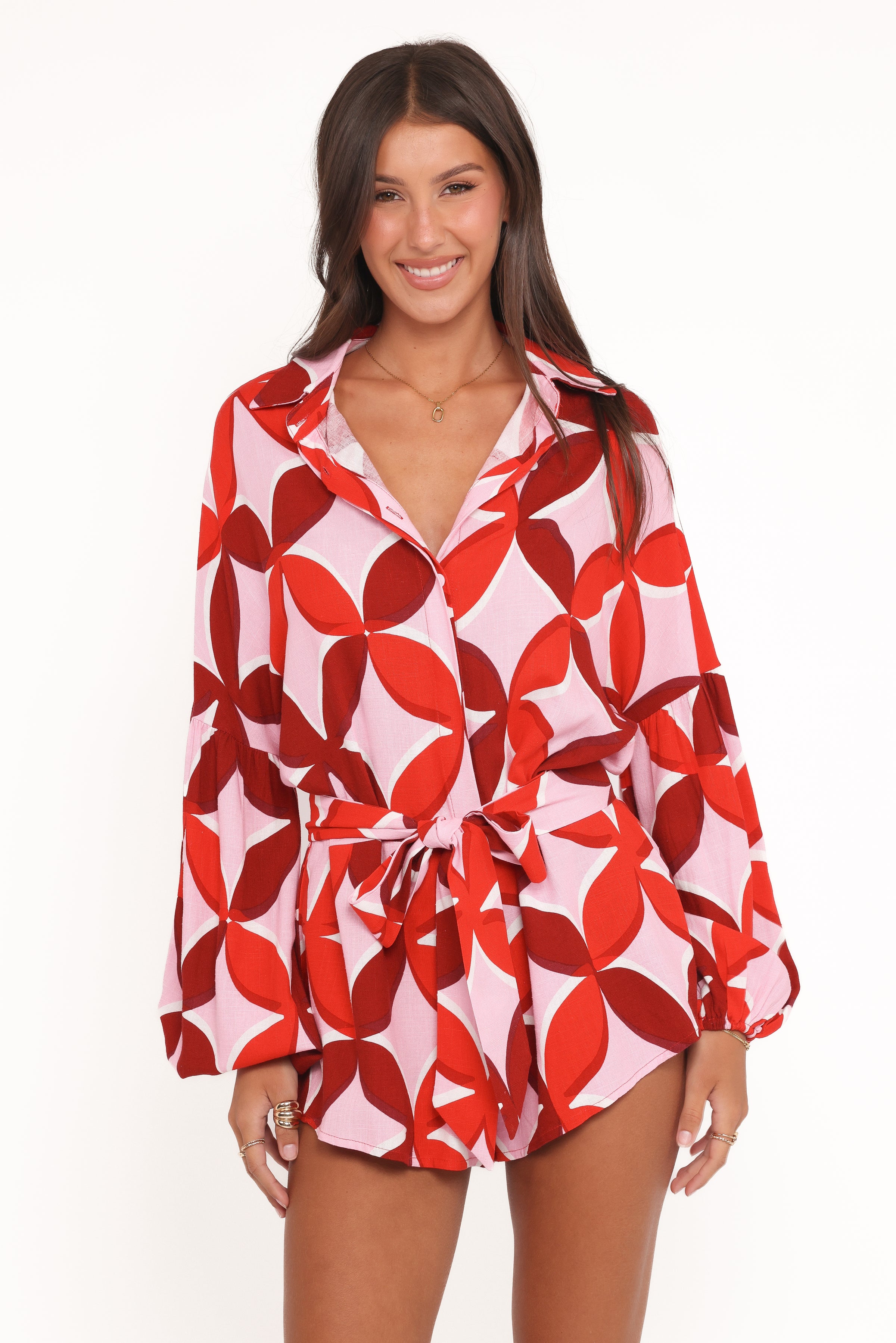 Tansy Playsuit - Pink Diamond