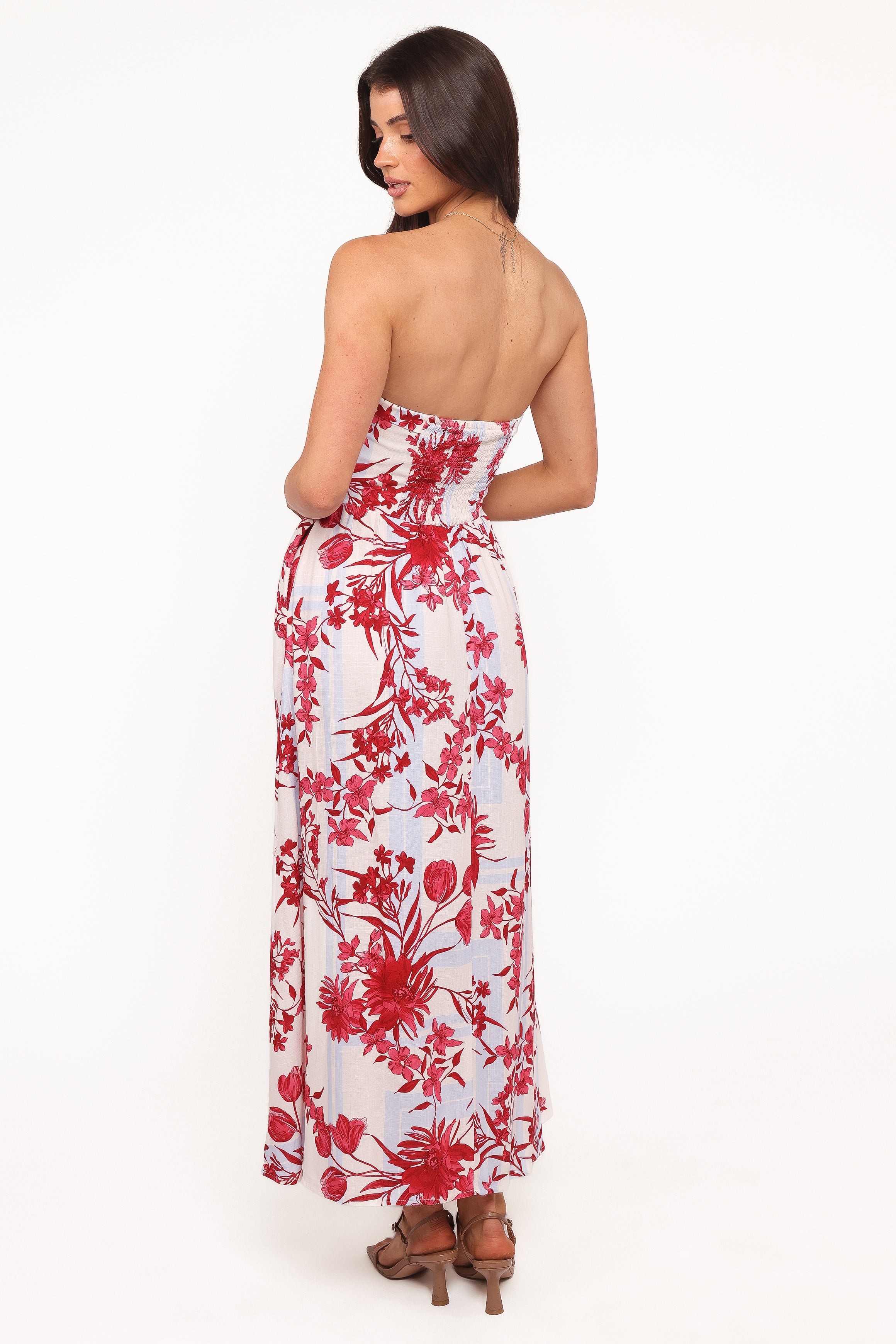 Terri Midi Dress - Fuchsia Floral